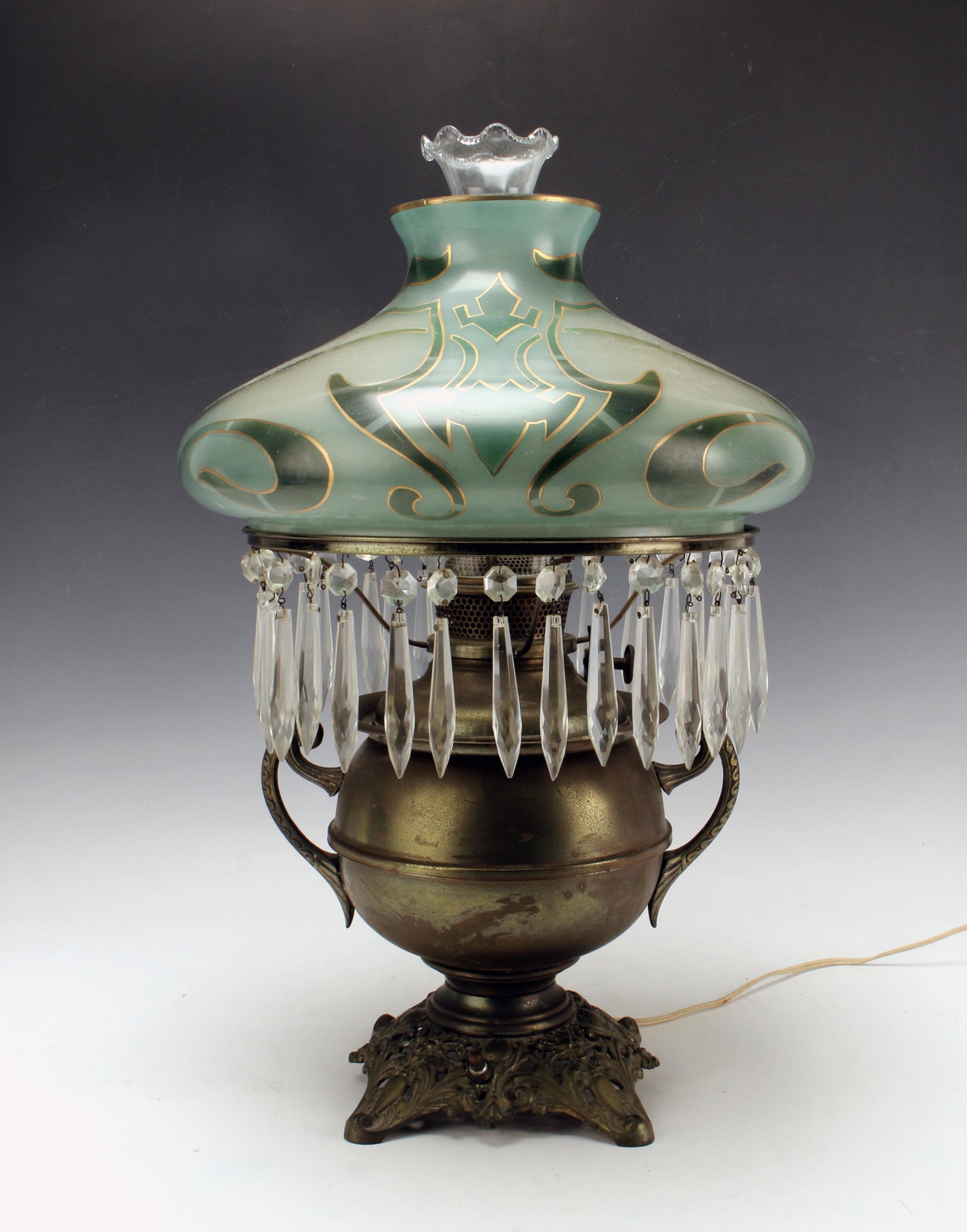 ART NOUVEAU ARTS & CRAFTS BRADLEY HUBBARD LAMP (1 of 10)