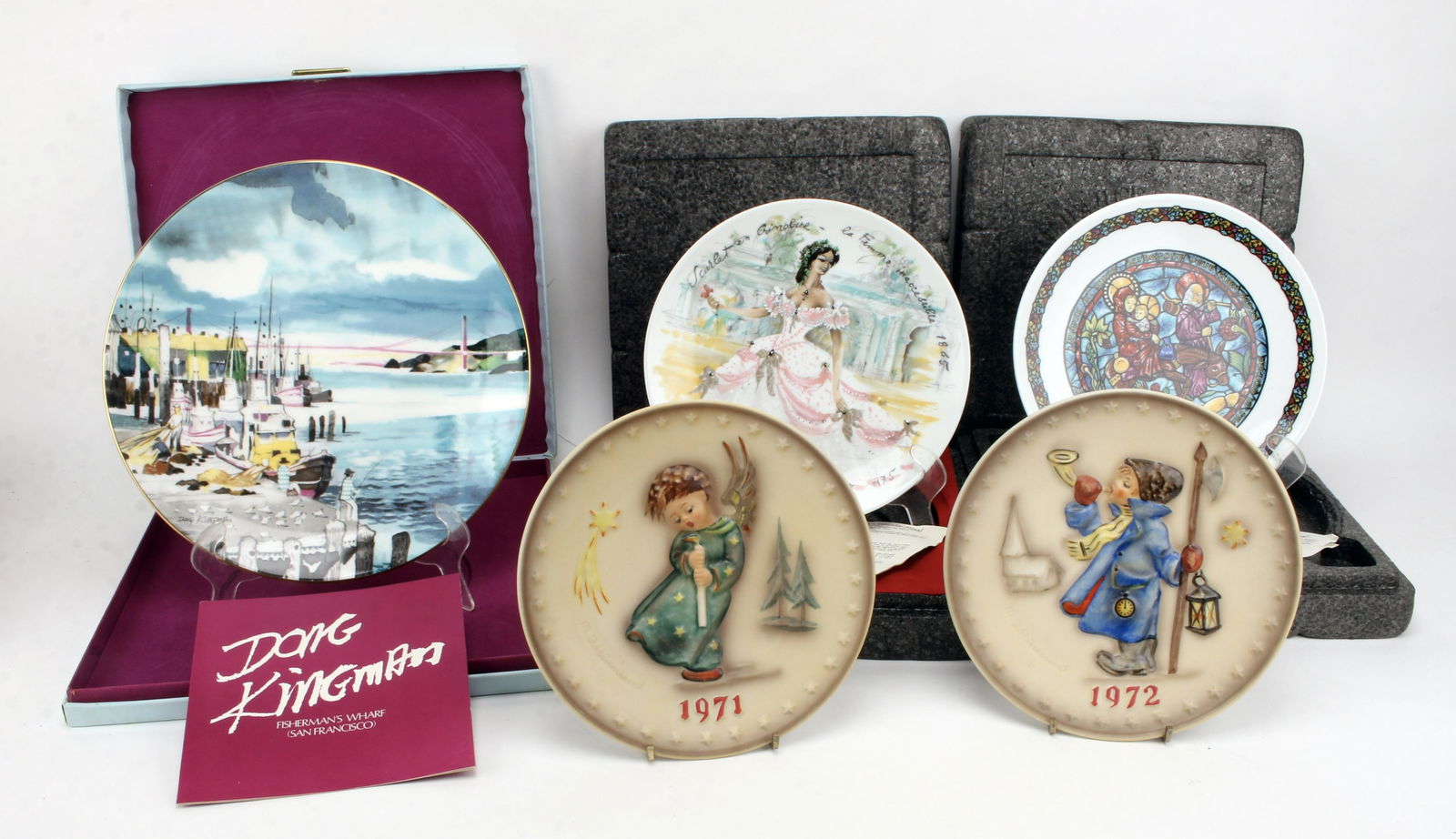 FIVE COLLECTIBLE PLATES HUMMEL & LIMOGES (1 of 5)