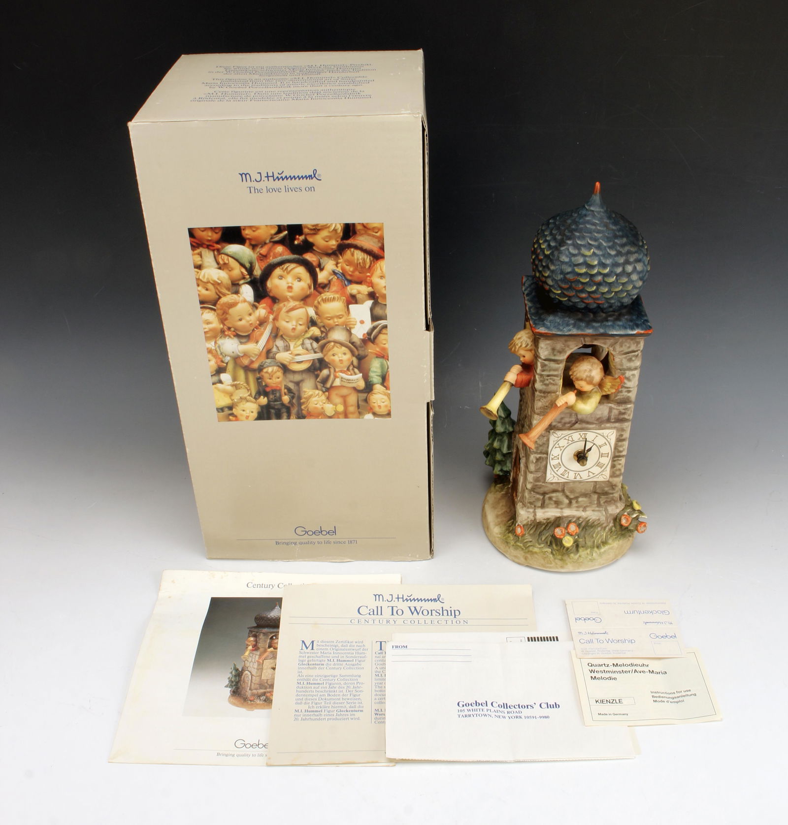 GOEBEL HUMMEL CALL TO WORSHIP CLOCK TOWER IN BOX (1 of 7)