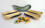 MCM CORN ROLLER DISHES & GUSTAVSBERG VEGETABLE DISH