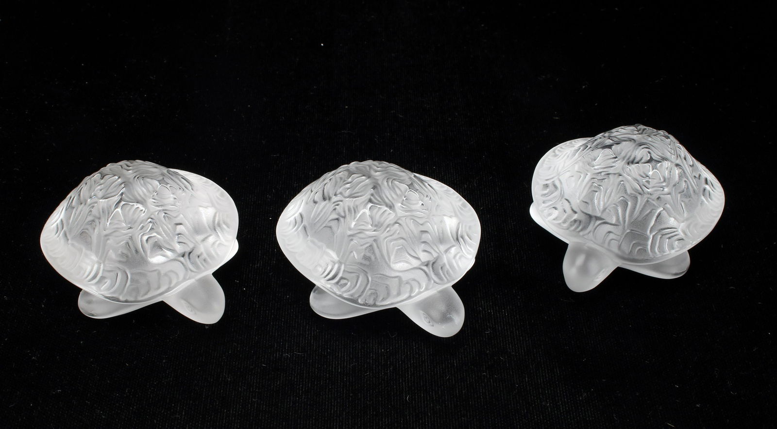 THREE LALIQUE TURTLES (1 of 5)