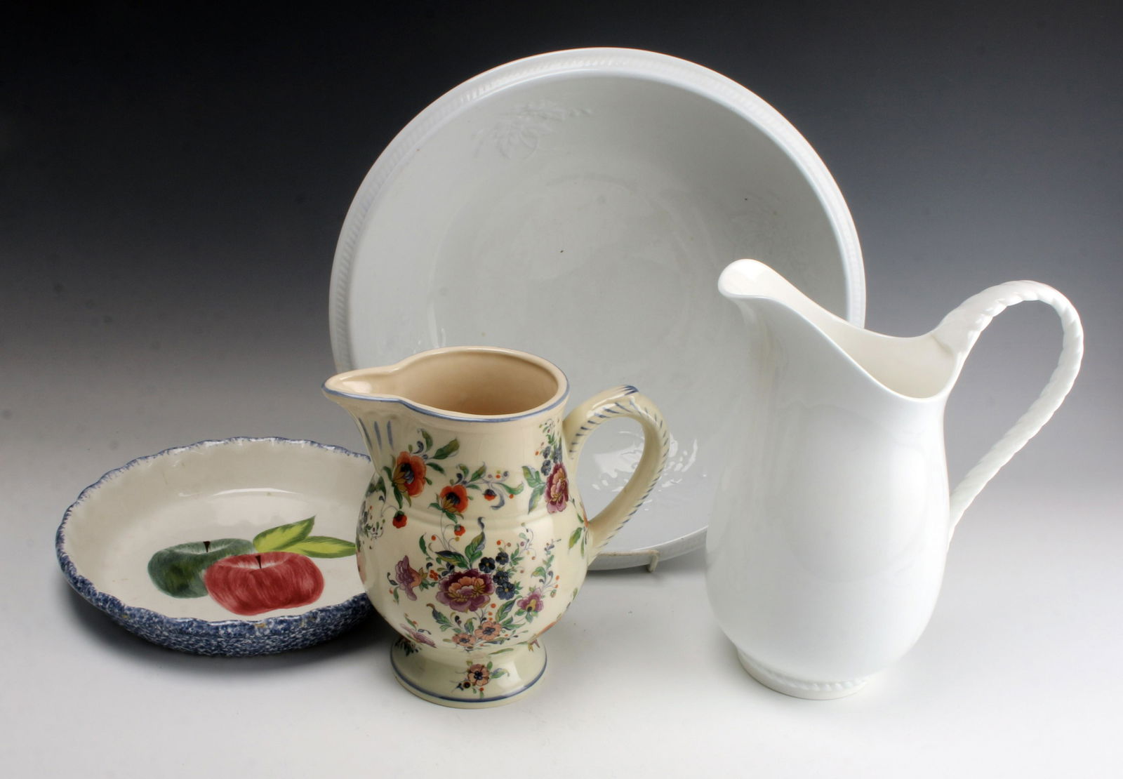BEQUET, LENOX, MEIR TURNSTALL PITCHERS & BOWLS (1 of 6)