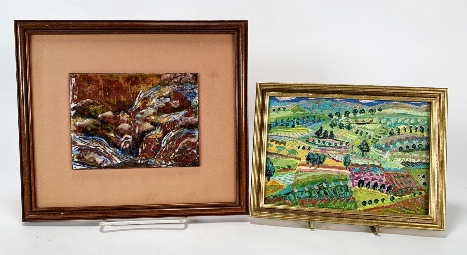 TWO SMALL LANDSCAPE PAINTINGS (1 of 5)