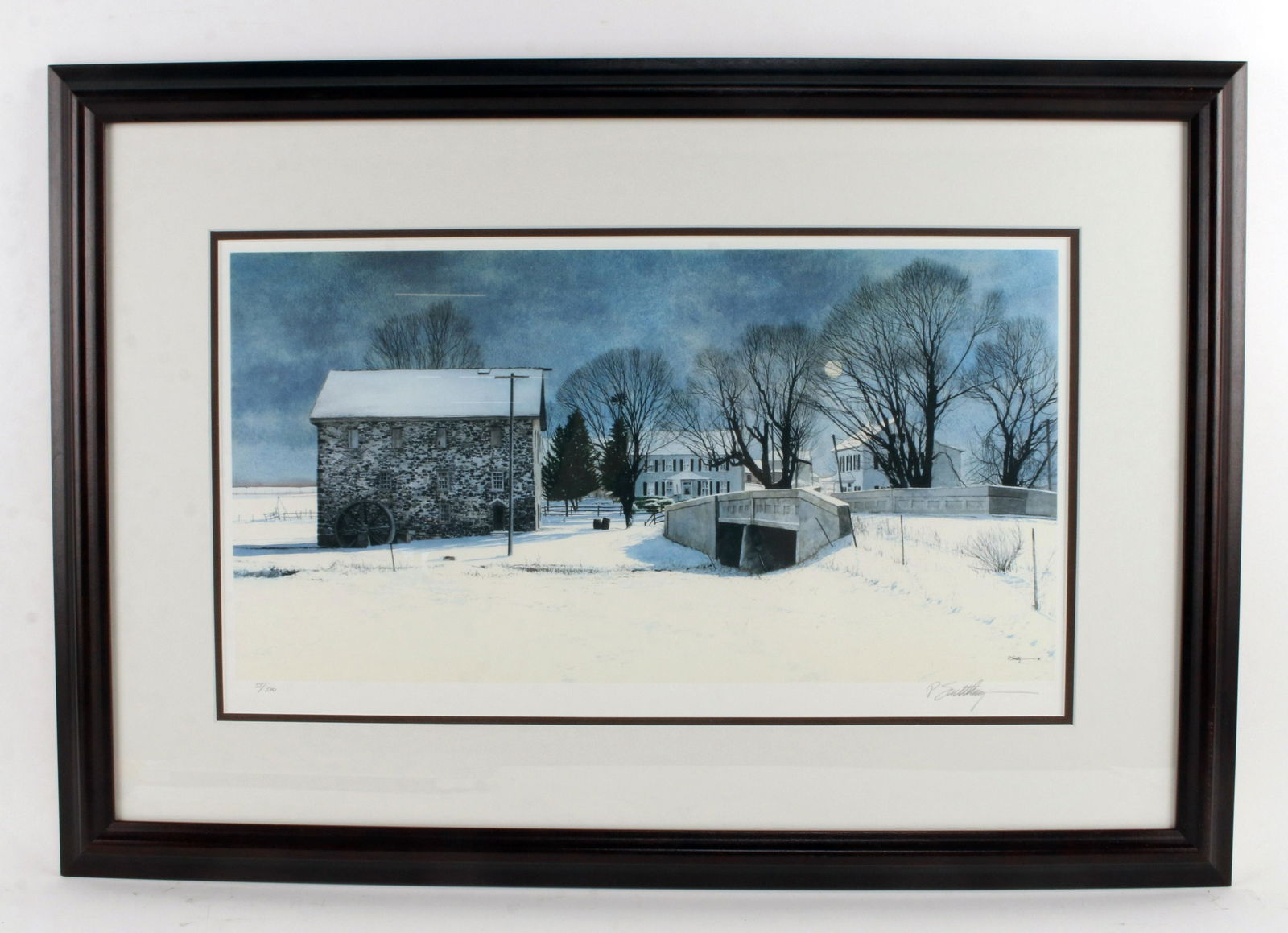 PETER SCULTHORPE SIGNED NUMBERED PRINT OF BARNS (1 of 4)