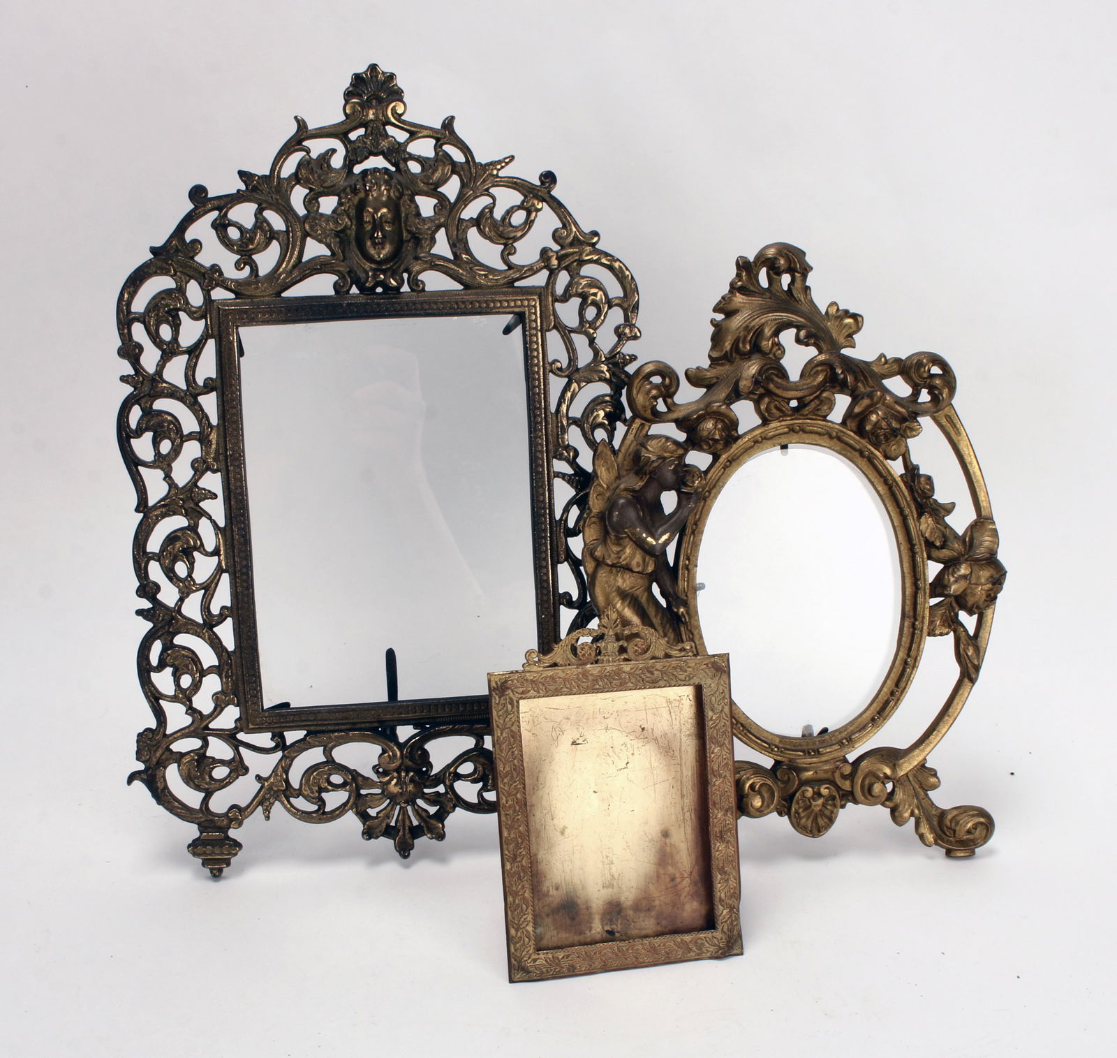 THREE ART NOUVEAU BRONZE PICTURE FRAMES (1 of 7)