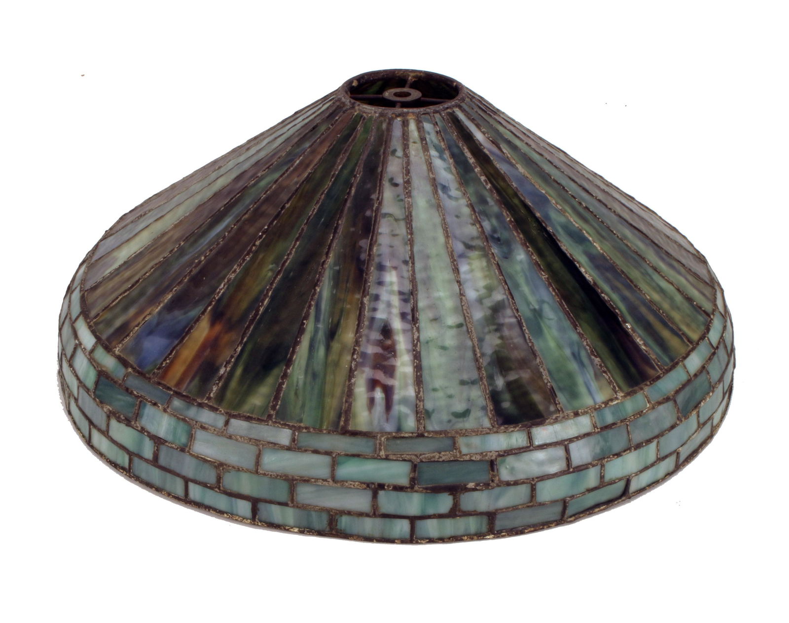 TIFFANY & CO STAINED GLASS LAMP SHADE (1 of 8)