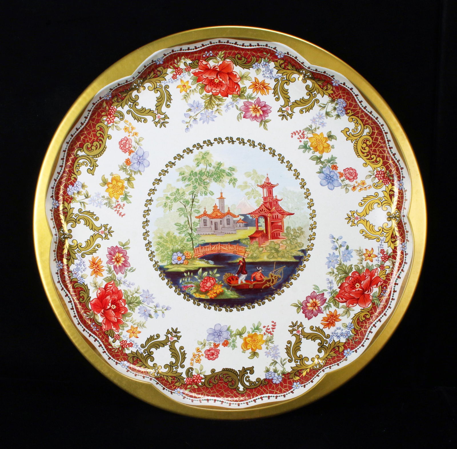 LARGE VINTAGE DAHER ENGLAND TIN TRAY (1 of 4)