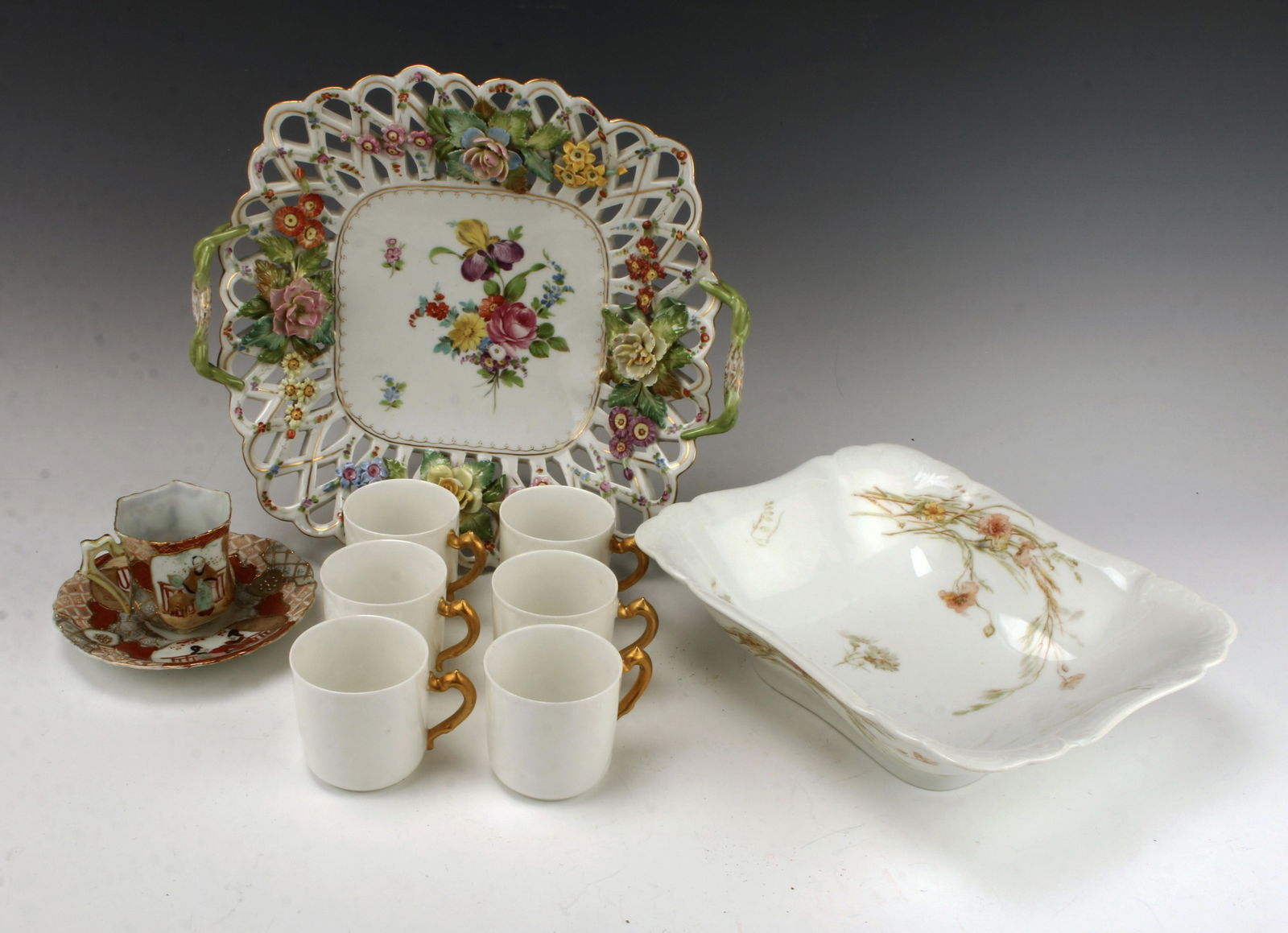 LOT OF HAVILAND & DRESDEN PORCELAIN (1 of 3)