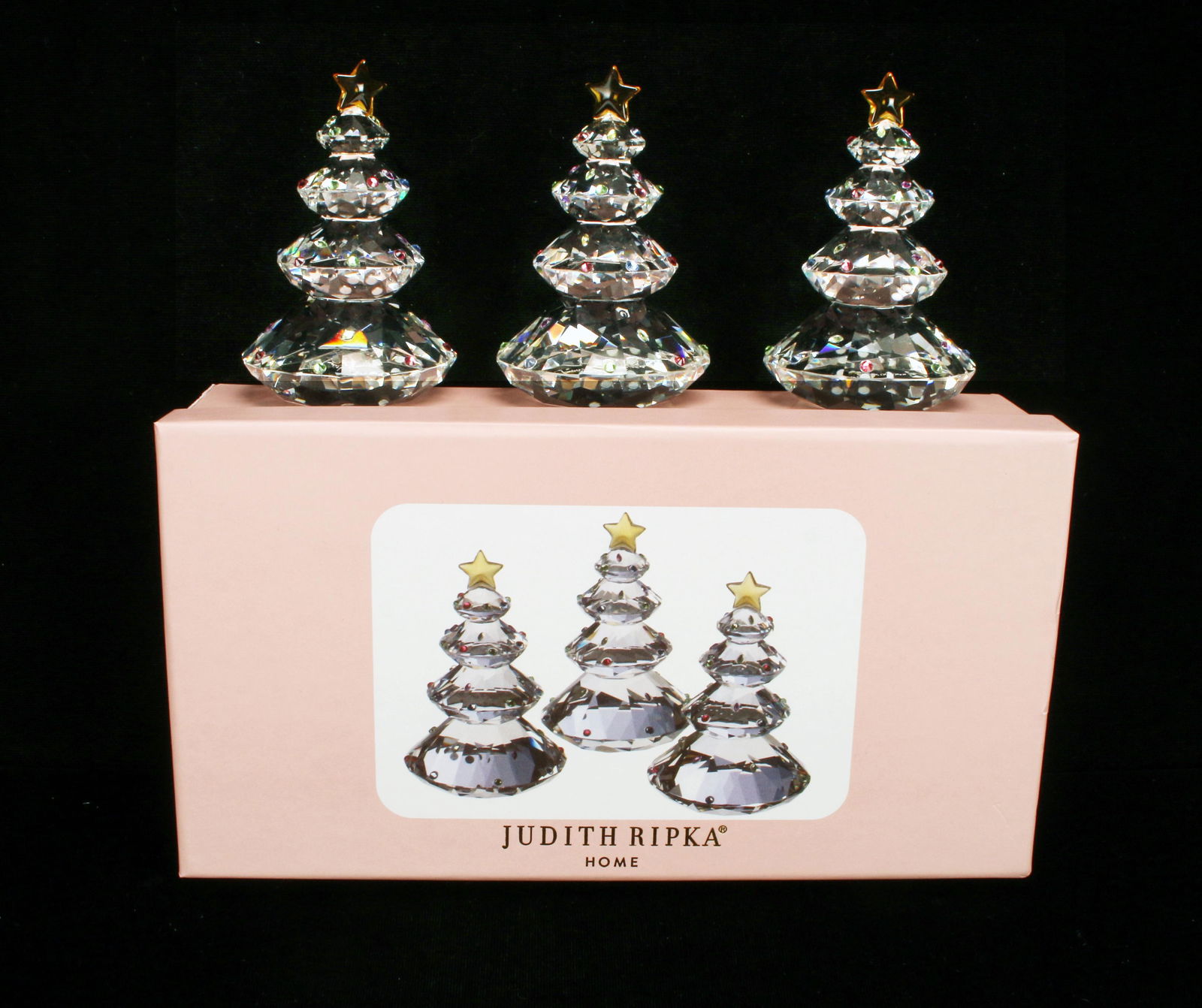 JUDITH RIPKA HOME CRYSTAL CHRISTMAS TREES IN BOX (1 of 4)