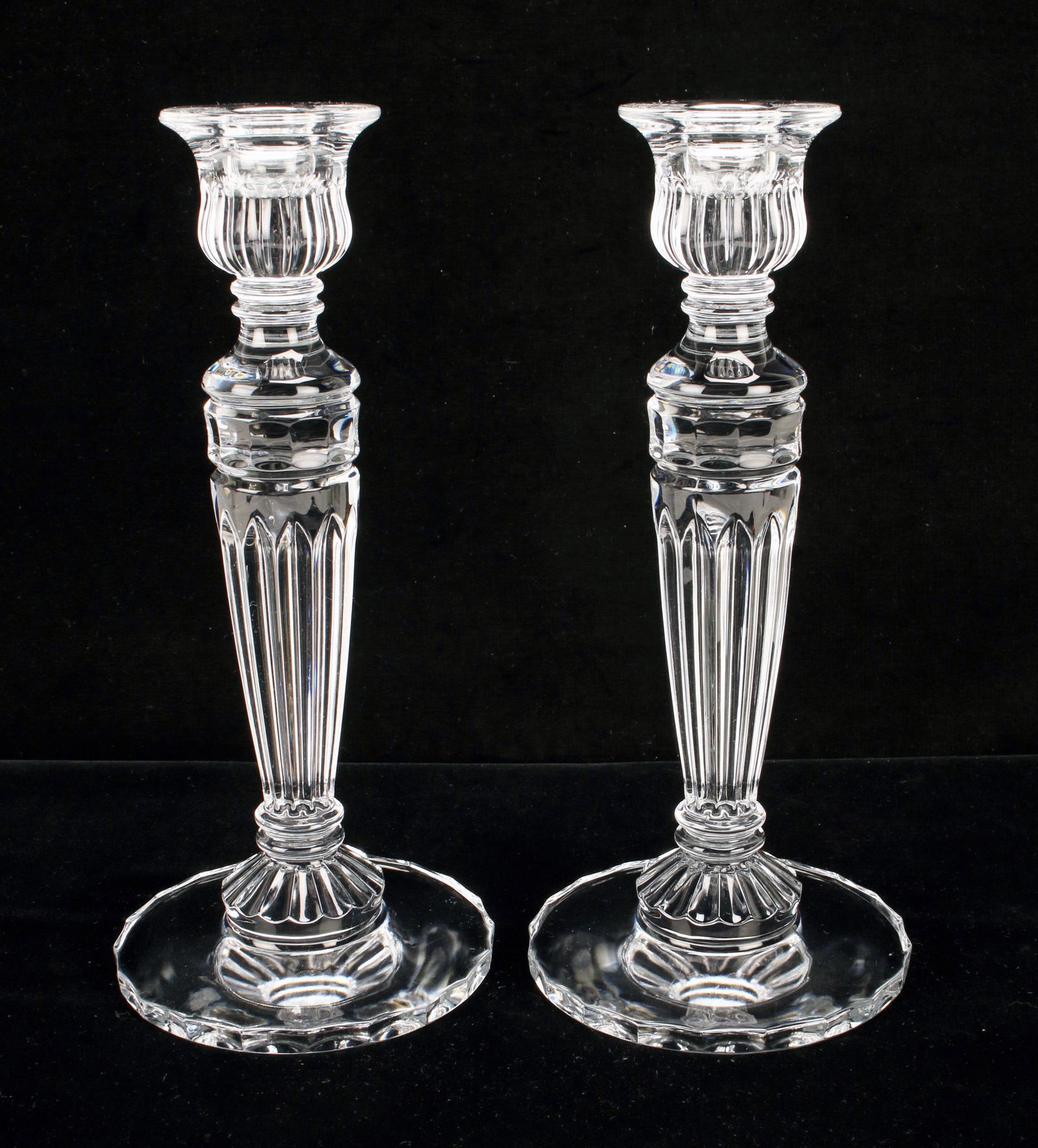 TALL CUT CRYSTAL CANDLESTICKS (1 of 5)