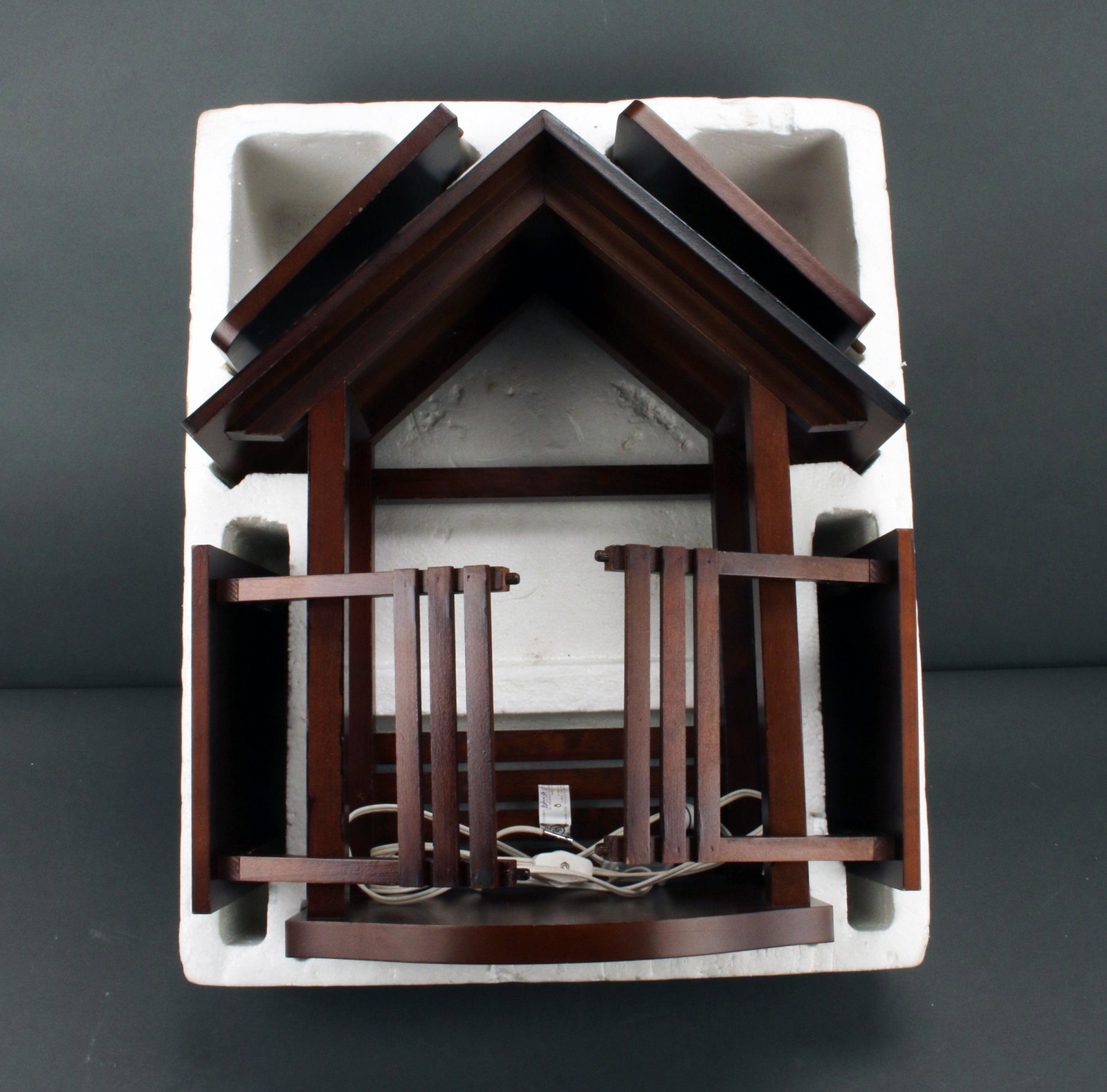 LENOX WOODEN NATIVITY CRECHE: LENOX WOODEN NATIVITY CRECHE Includes lights. 14 1/2" X 18" Shipping: Shipping and handling in the
