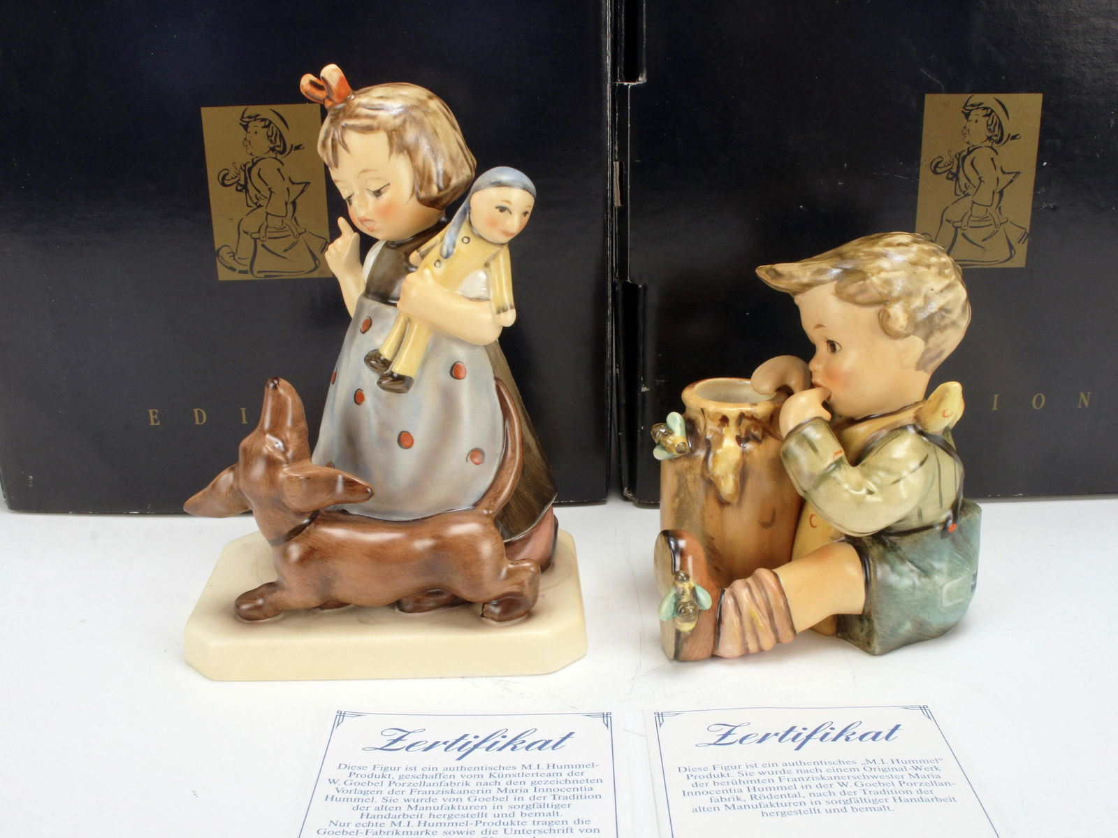 2 EXCLUSIVE EDITION HUMMEL FIGURES IN BOX TMK-6 (1 of 5)