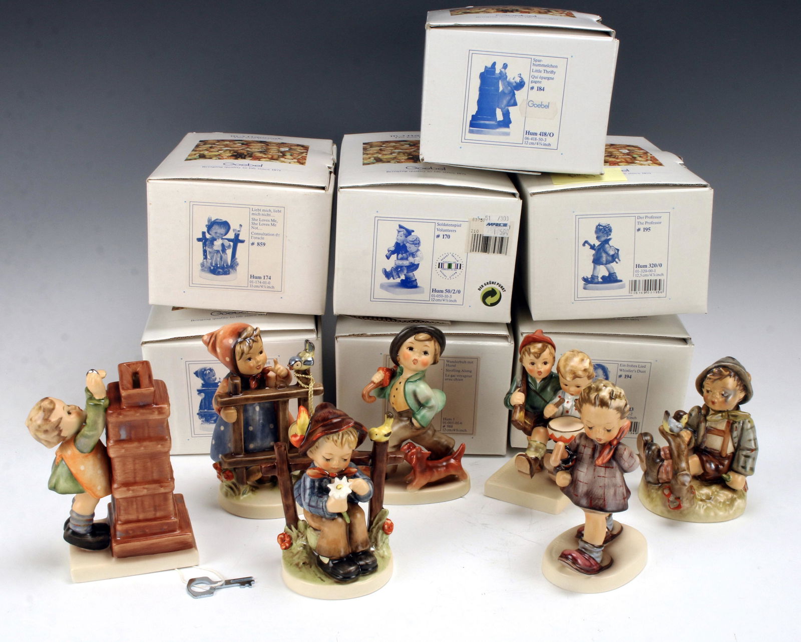 SEVEN GOEBEL HUMMEL FIGURINES IN BOX TMK-6 (1 of 6)
