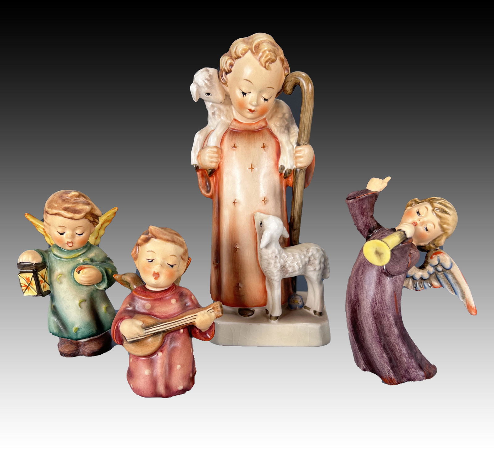FOUR GOEBEL ANGELIC HOLIDAY HUMMELS TMK-3 AND 4 (1 of 6)