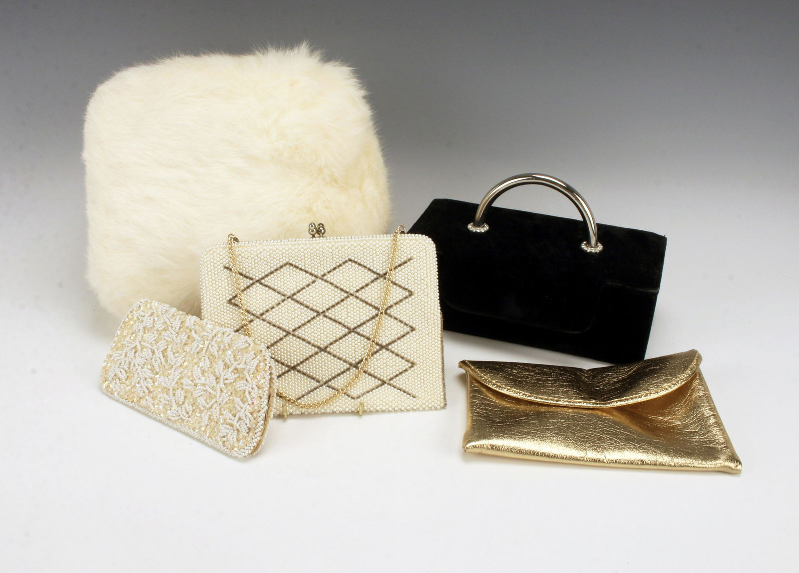 VINTAGE PURSES & RABBIT MUFF (1 of 10)