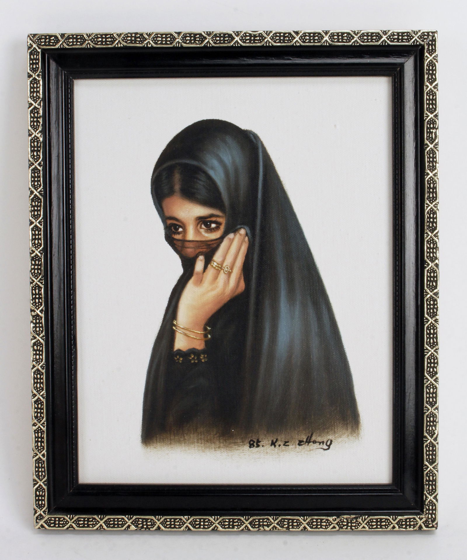 OIL PAINTING OF SAUDI ARABIAN GIRL BY K.Z. CHONG (1 of 4)