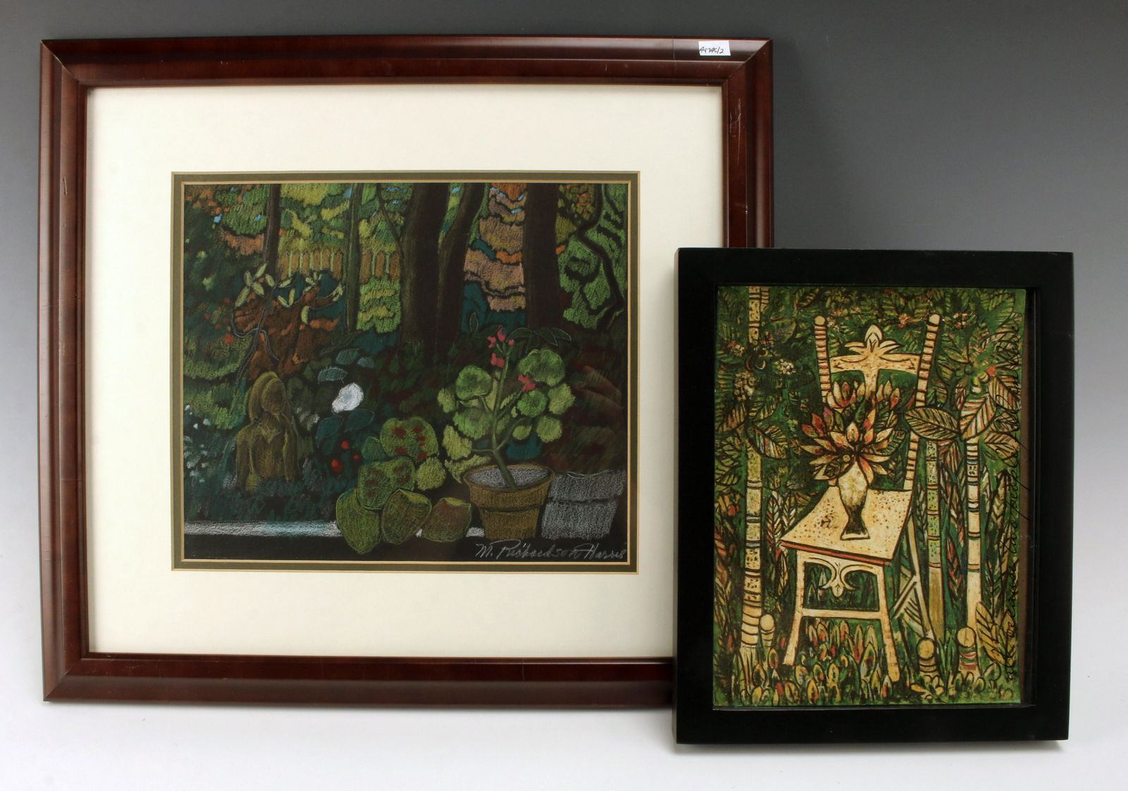 FRAMED PASTEL DRAWINGS BY M. RICHARDSON HARRIS (1 of 6)