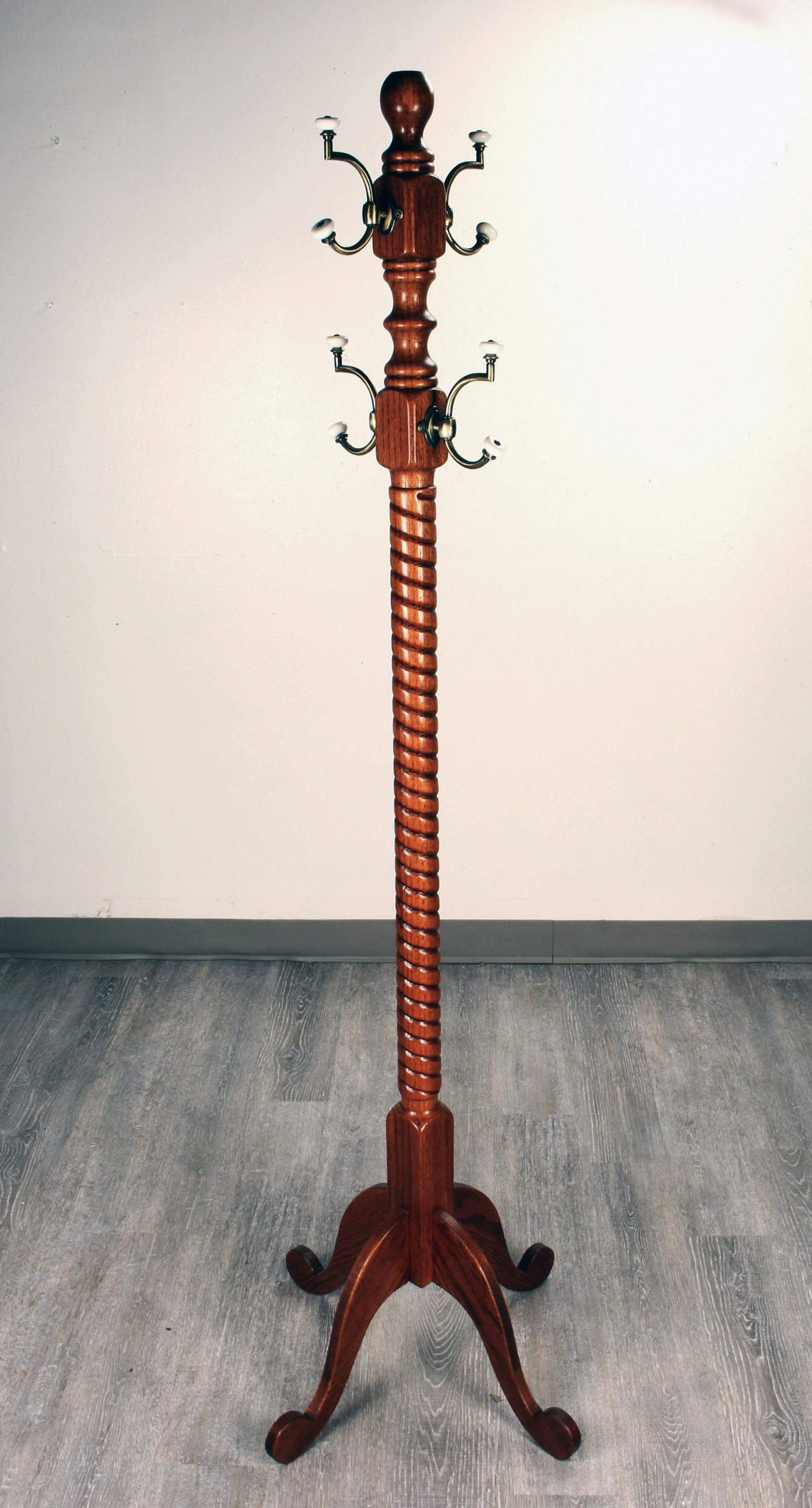 WOODEN HALL TREE COAT STAND (1 of 3)