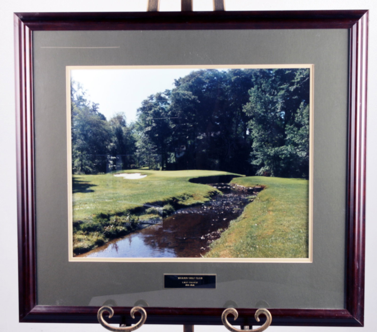 MERION GOLF CLUB EAST COURSE 11TH HOLE PHOTO: MERION GOLF CLUB EAST COURSE 11TH HOLE PHOTO Photo of the 11th hole from Marion Golf Club East. Framed 28 1/2" X 25 1/2" Shi