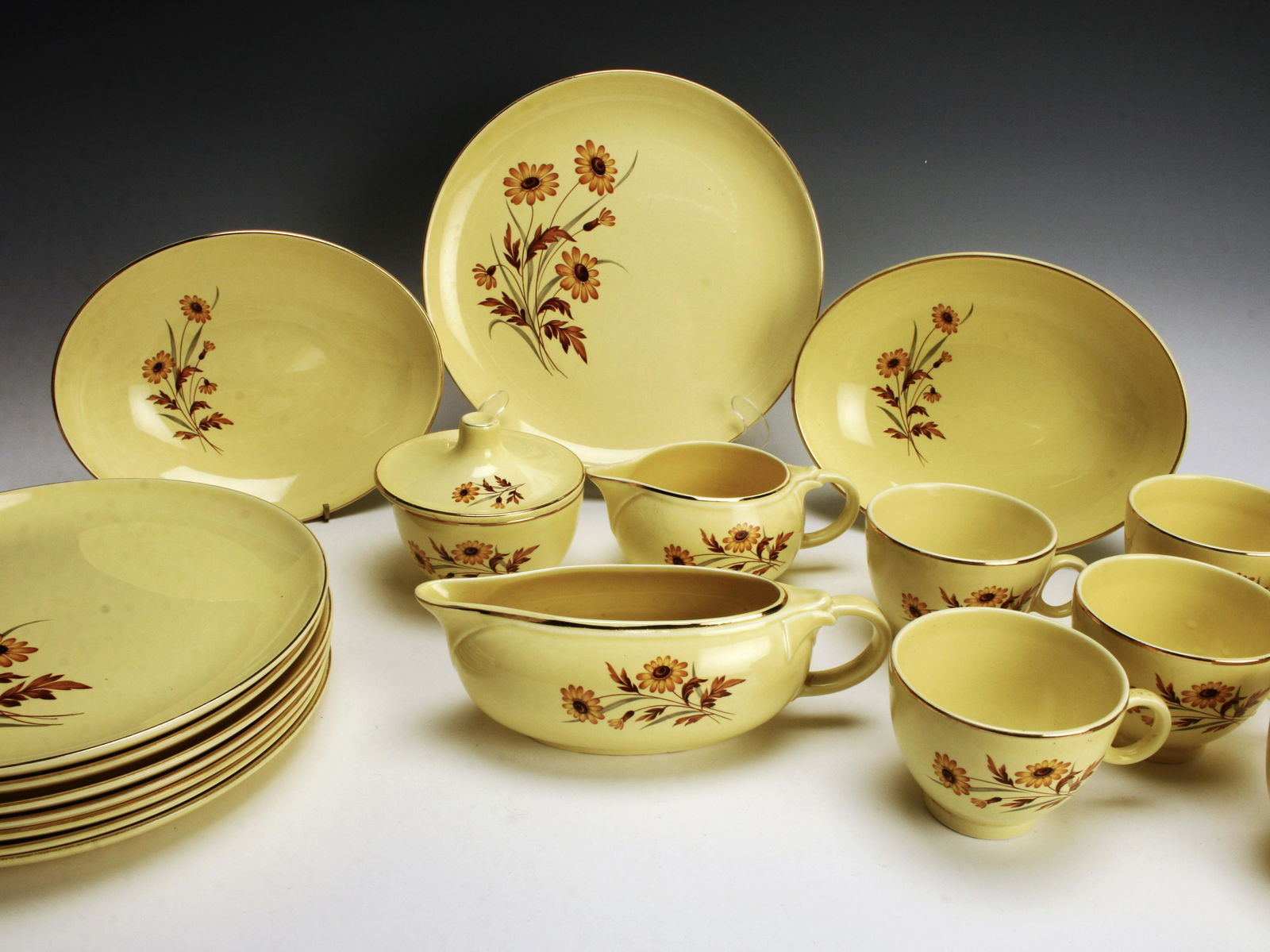 TAYLOR SMITH VERSATILE PATTERN MCM YELLOW DISHES (1 of 4)
