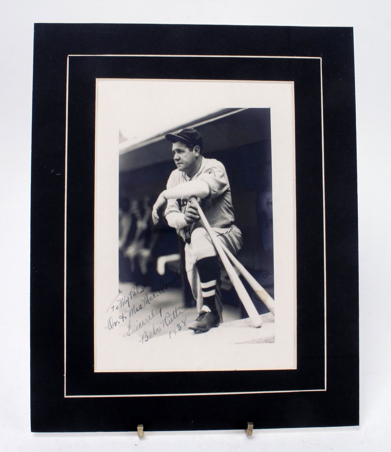 REPRODUCTION OF SIGNED BABE RUTH PHOTO (1 of 2)