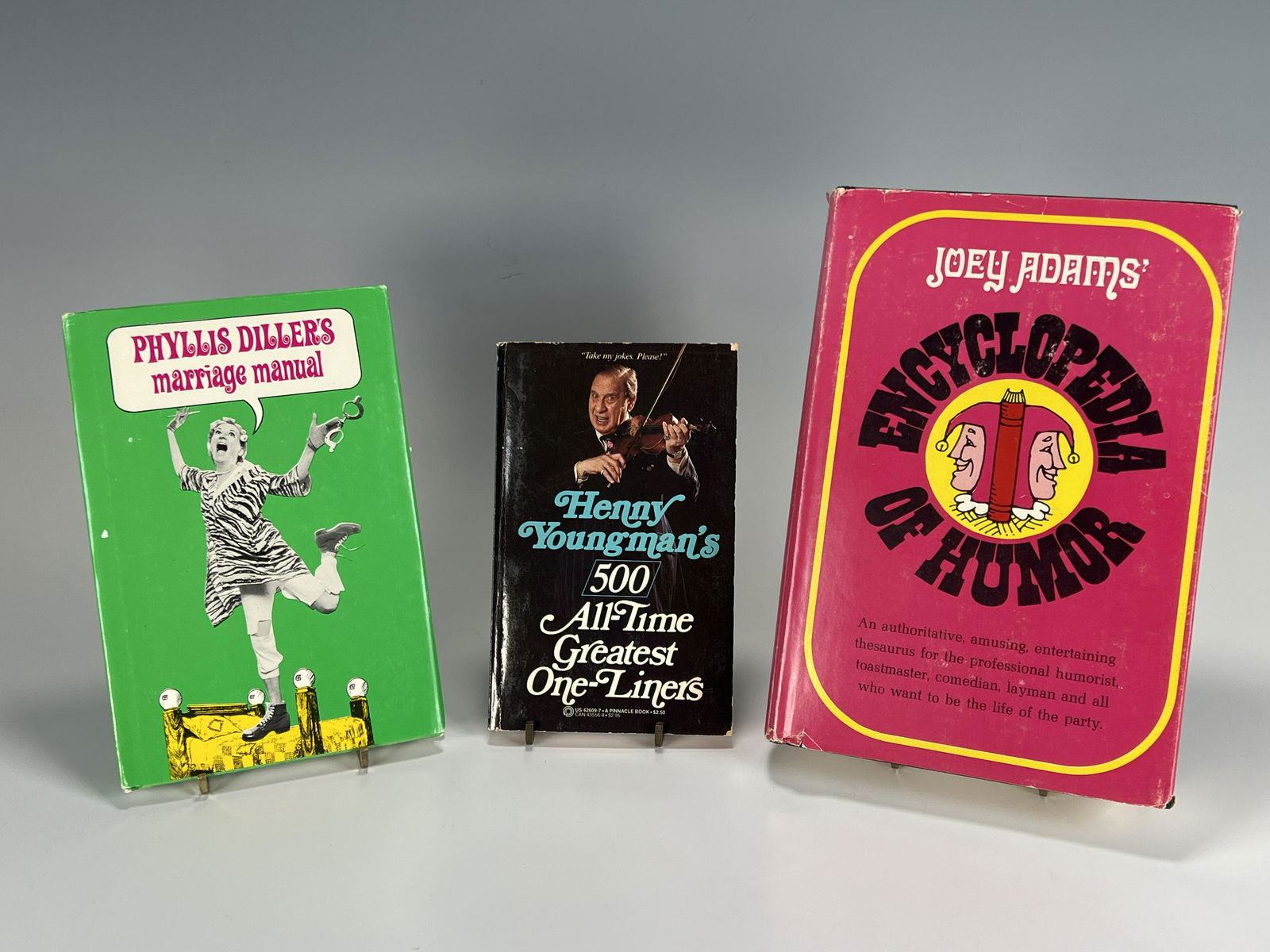 3 COMEDY BOOKS HENNY YOUNGMAN PHYLLIS DILLER SIGNED (1 of 5)