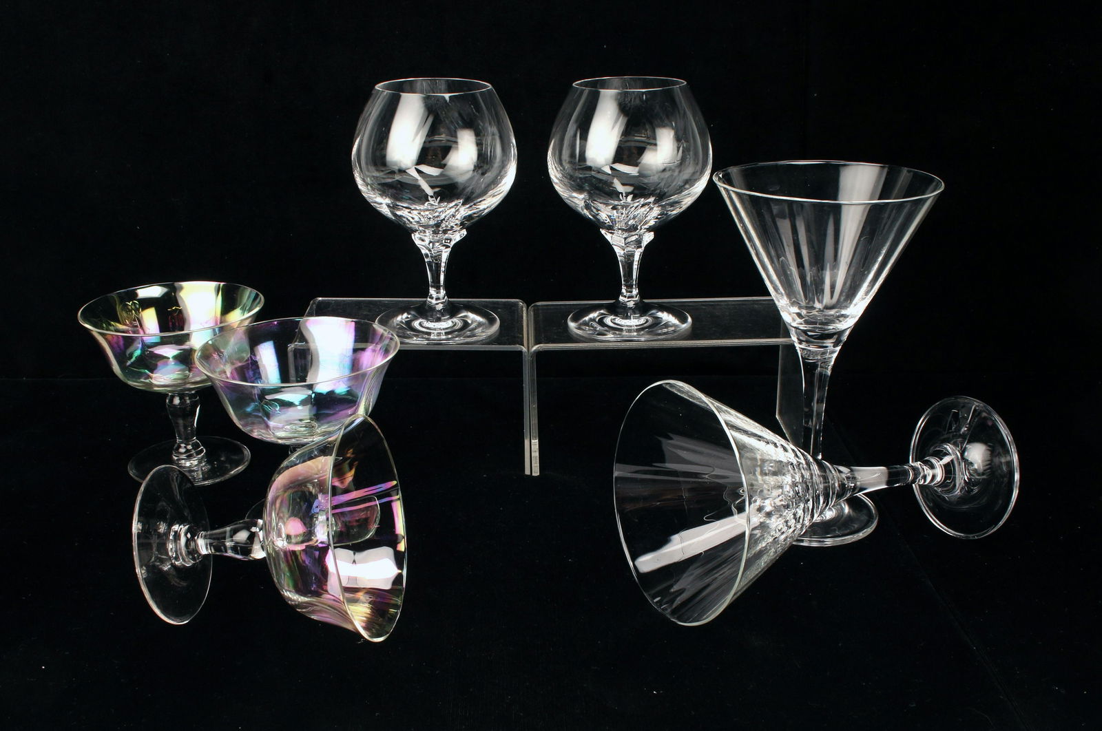 ASSORTED VINTAGE FINE NACHTMAN CRYSTAL STEMWARE (1 of 5)
