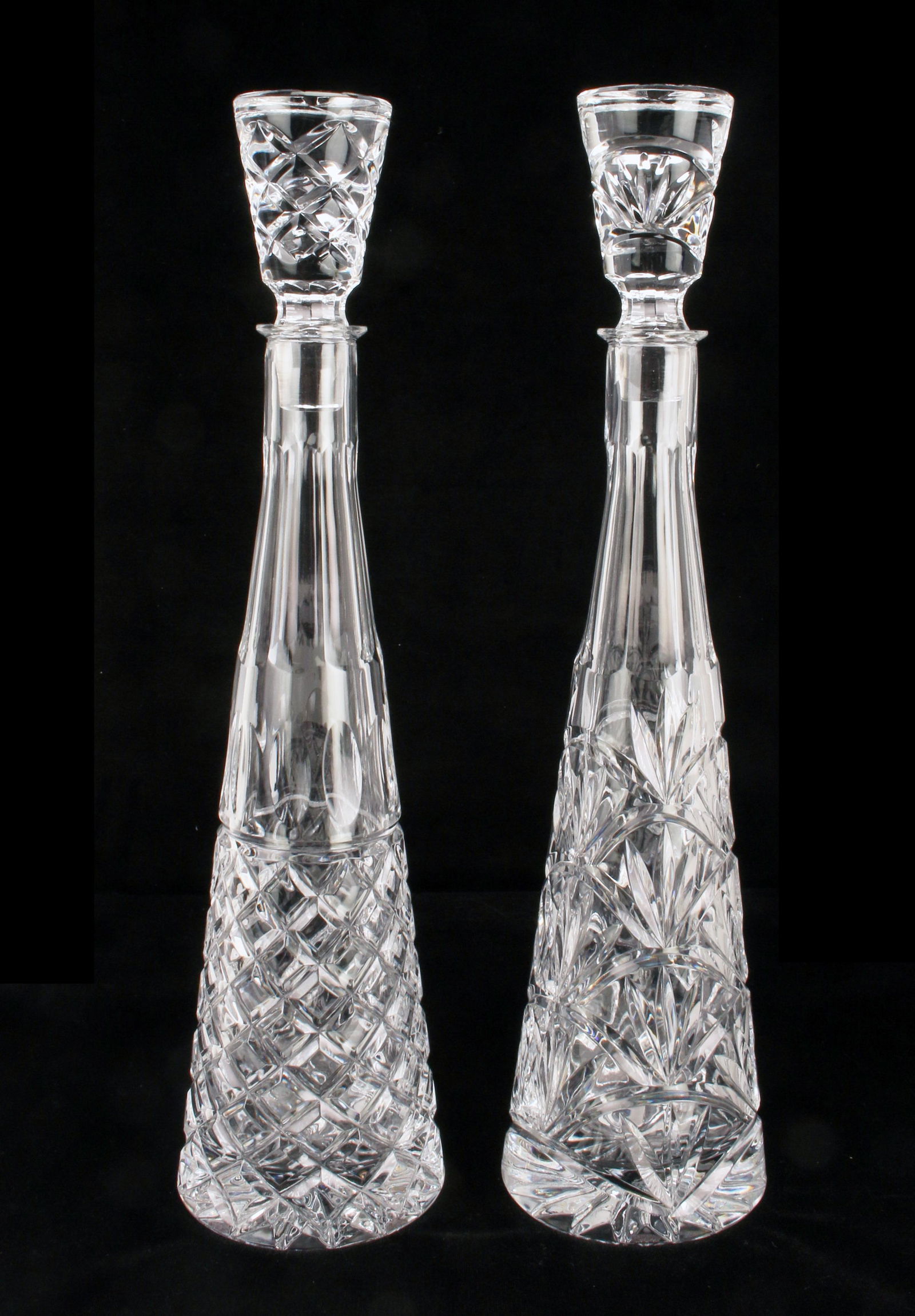 TALL VINTAGE TOWLE CUT CRYSTAL DECANTERS (1 of 7)