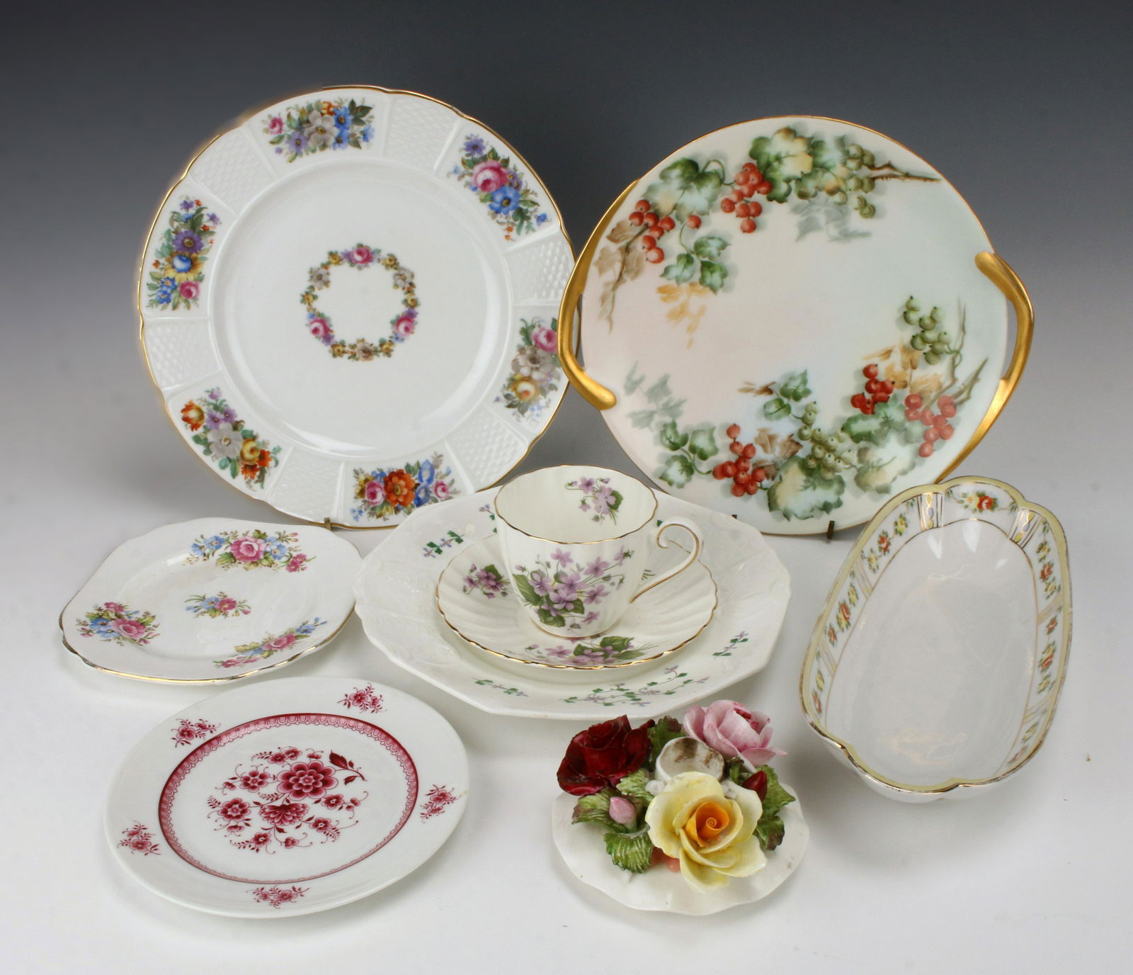 MIXED ENGLISH, CONTINENTAL & NIPPON PORCELAIN LOT (1 of 7)