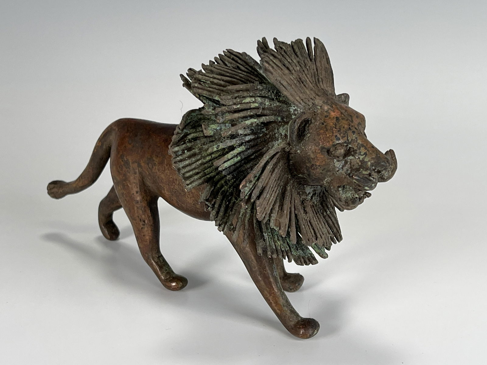 BRONZE LION TIKAR BAMILEKE CAMEROON (1 of 7)