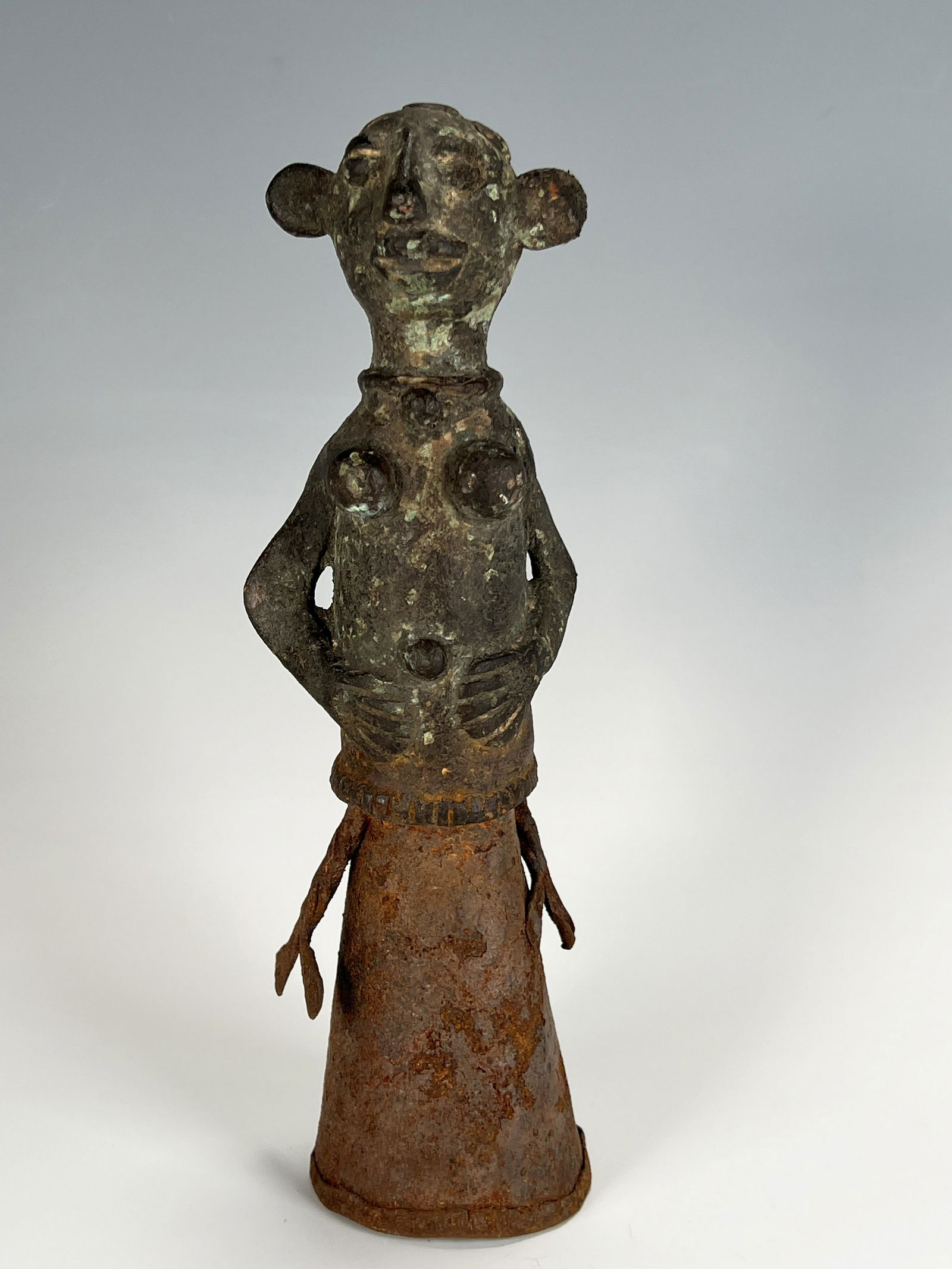 BRONZE CURRENCY YORUBA NIGERIA BELL (1 of 8)