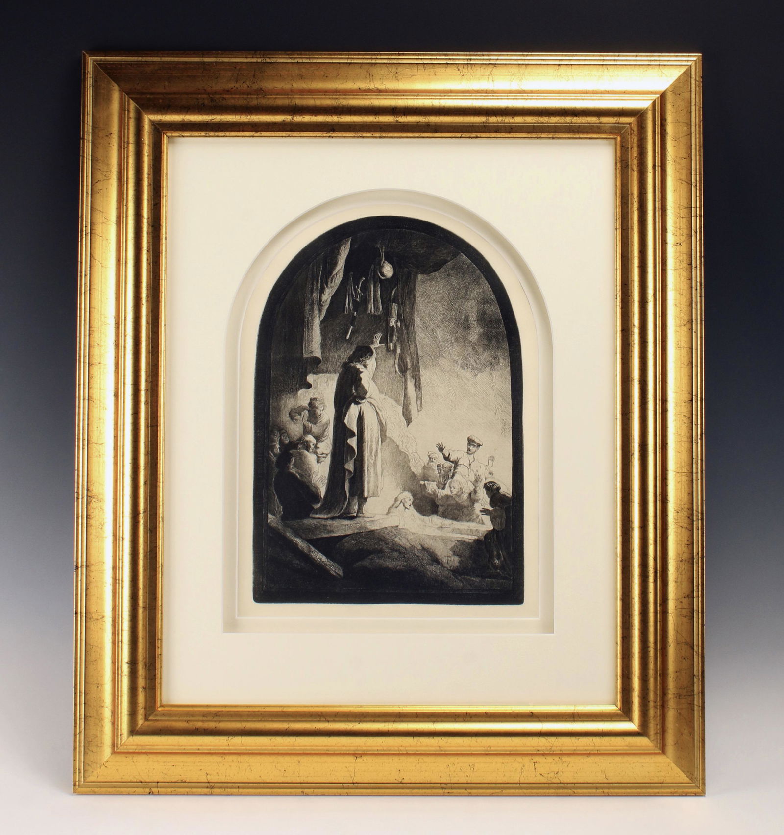 REMBRANDT VAN RIJN RAISING OF LAZARUS ETCHING (1 of 9)