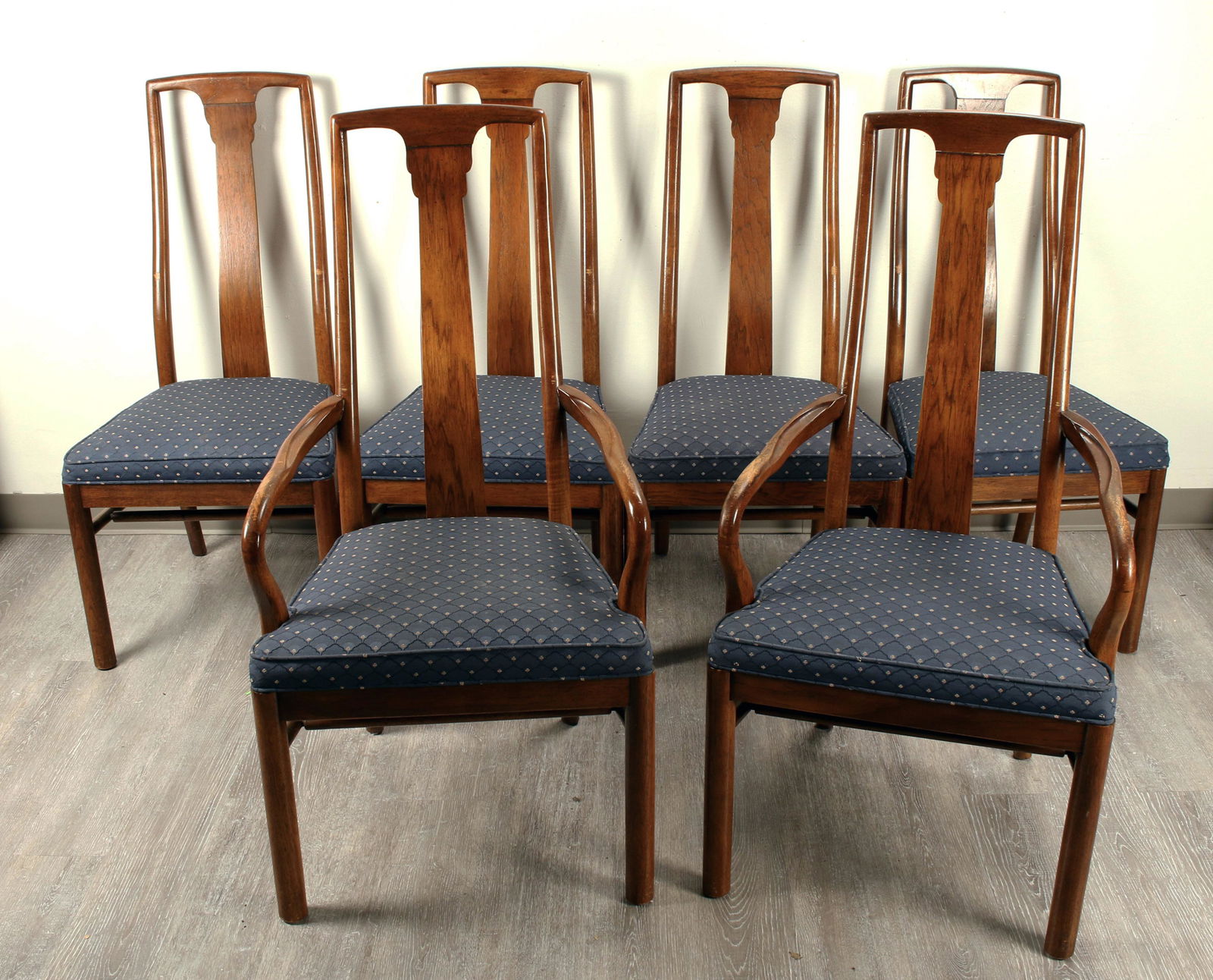 DREXEL HERITAGE DINING CHAIRS SET OF 6 (1 of 7)