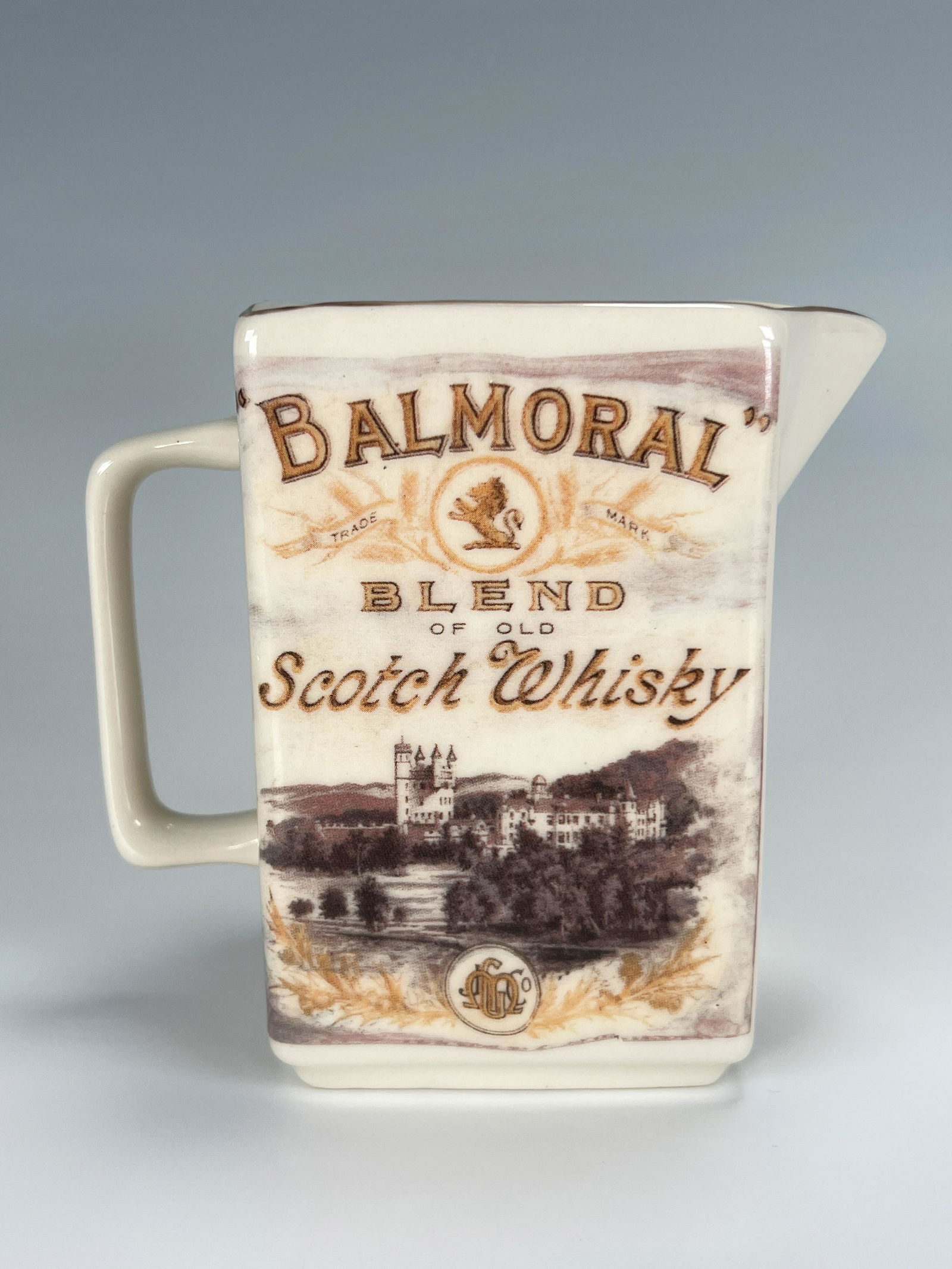 VINTAGE BALMORAL SCOTCH WHISKEY STAFFORDSHIRE PITCHER (1 of 7)