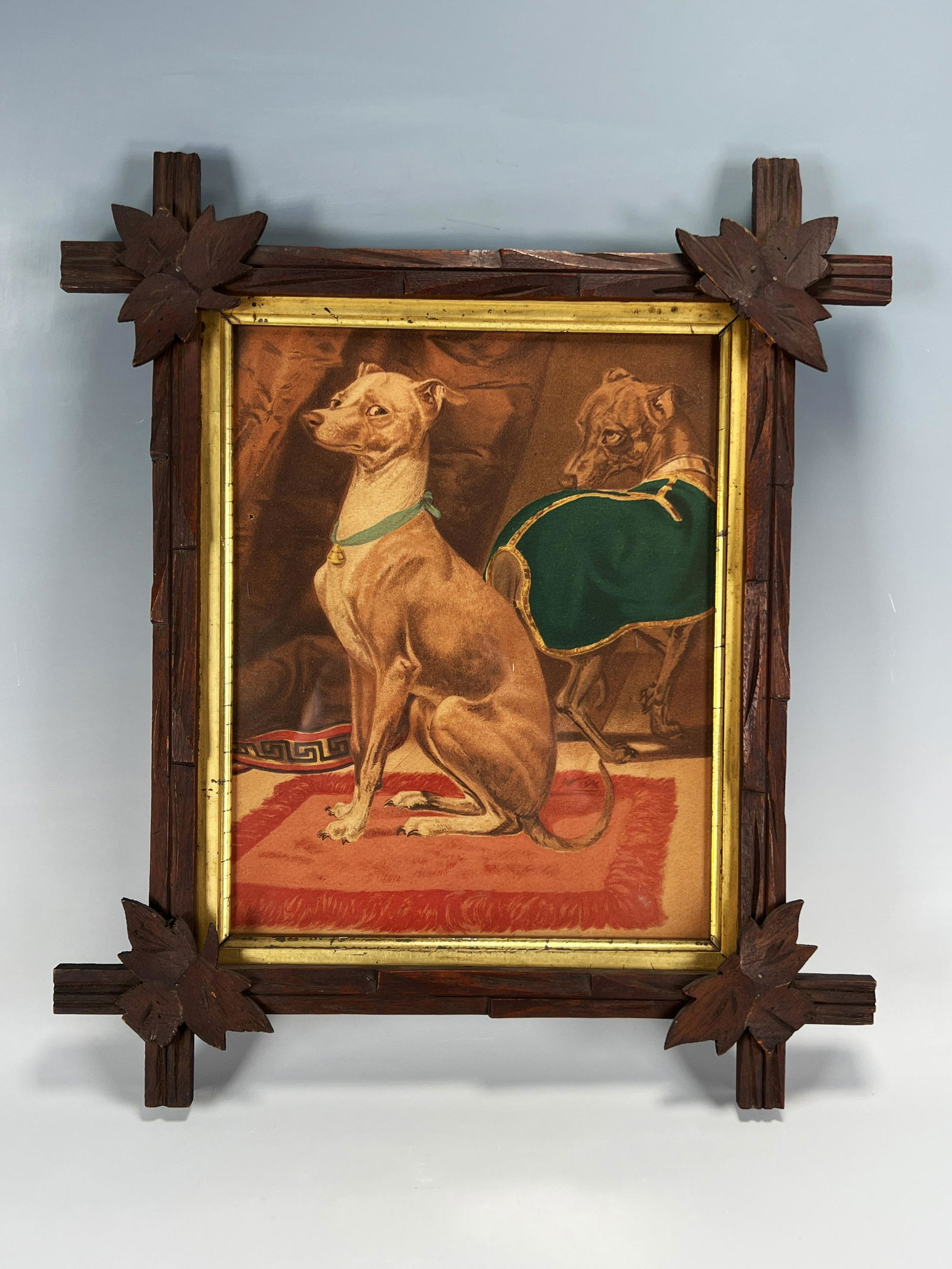 QUIZZICLE DOG PRINT ADIRONDACK FRAME (1 of 5)