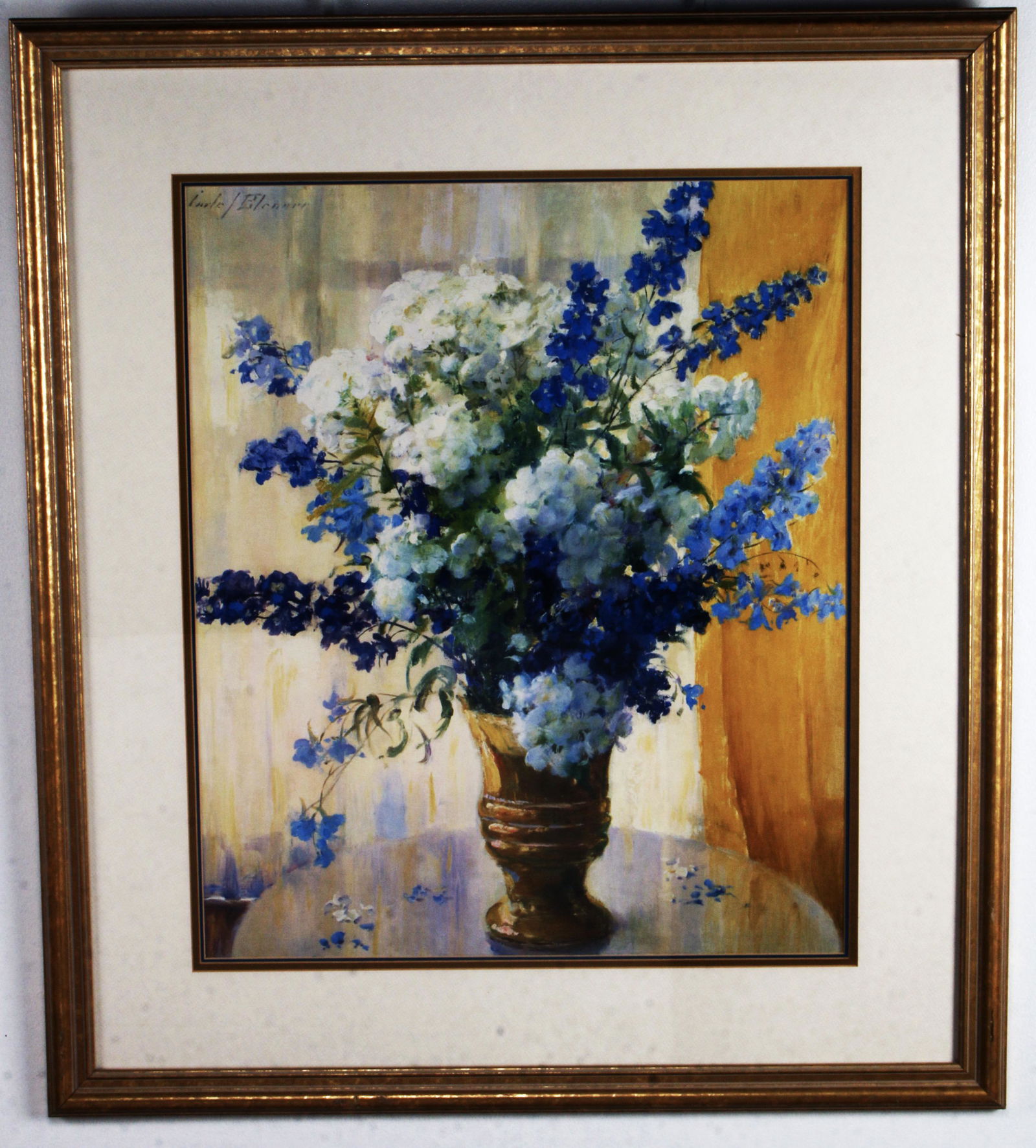 STILL LIFE OF SUMMER FLOWERS IN VASE PRINT (1 of 2)