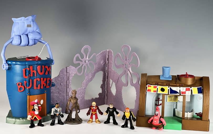 Spongebob Chum Bucket Krusty Krab Playset