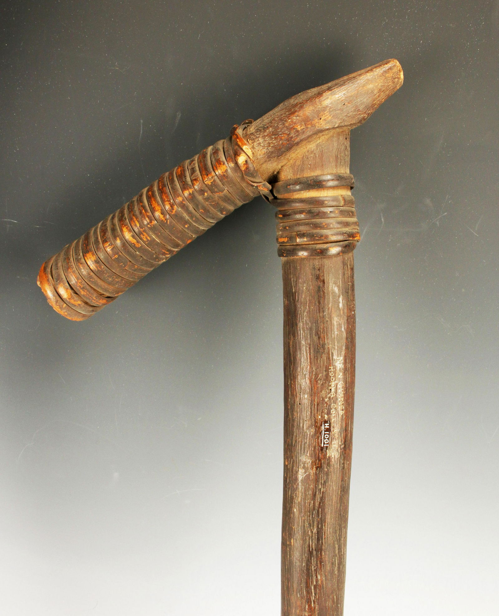 NEW GUINEA WOODEN BAMBOO CANE OR TOOL (1 of 6)