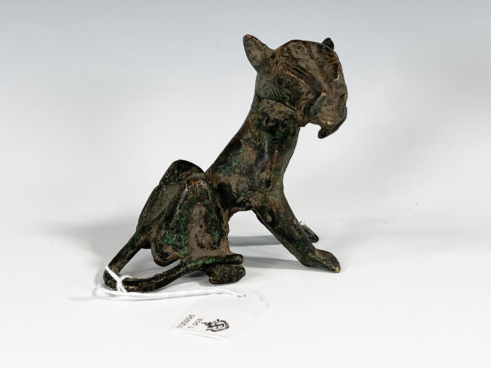 BENIN BRONZE BEAST FIGURE (1 of 5)