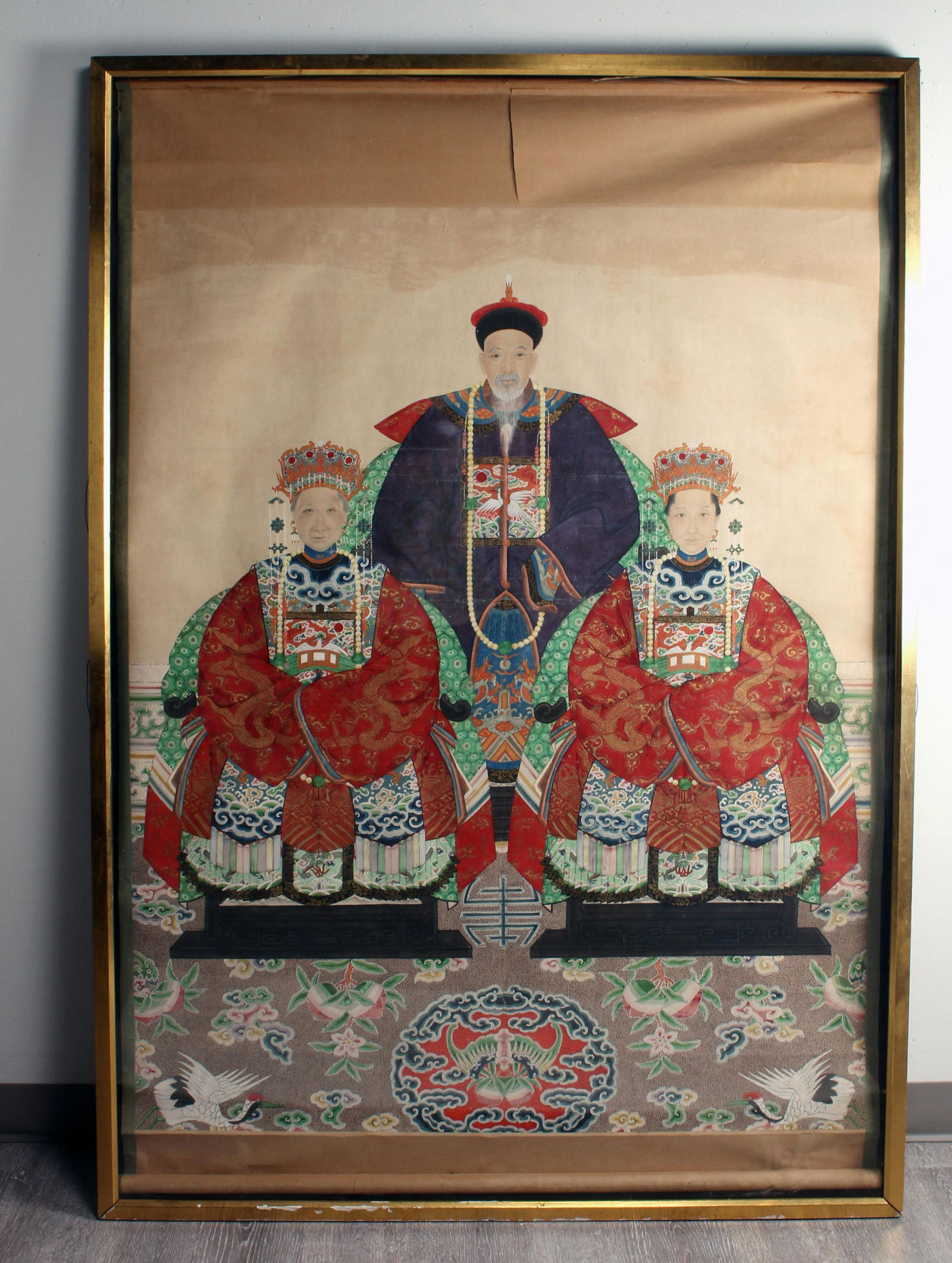 LARGE CHINESE ANCESTRAL PORTRAIT (1 of 10)