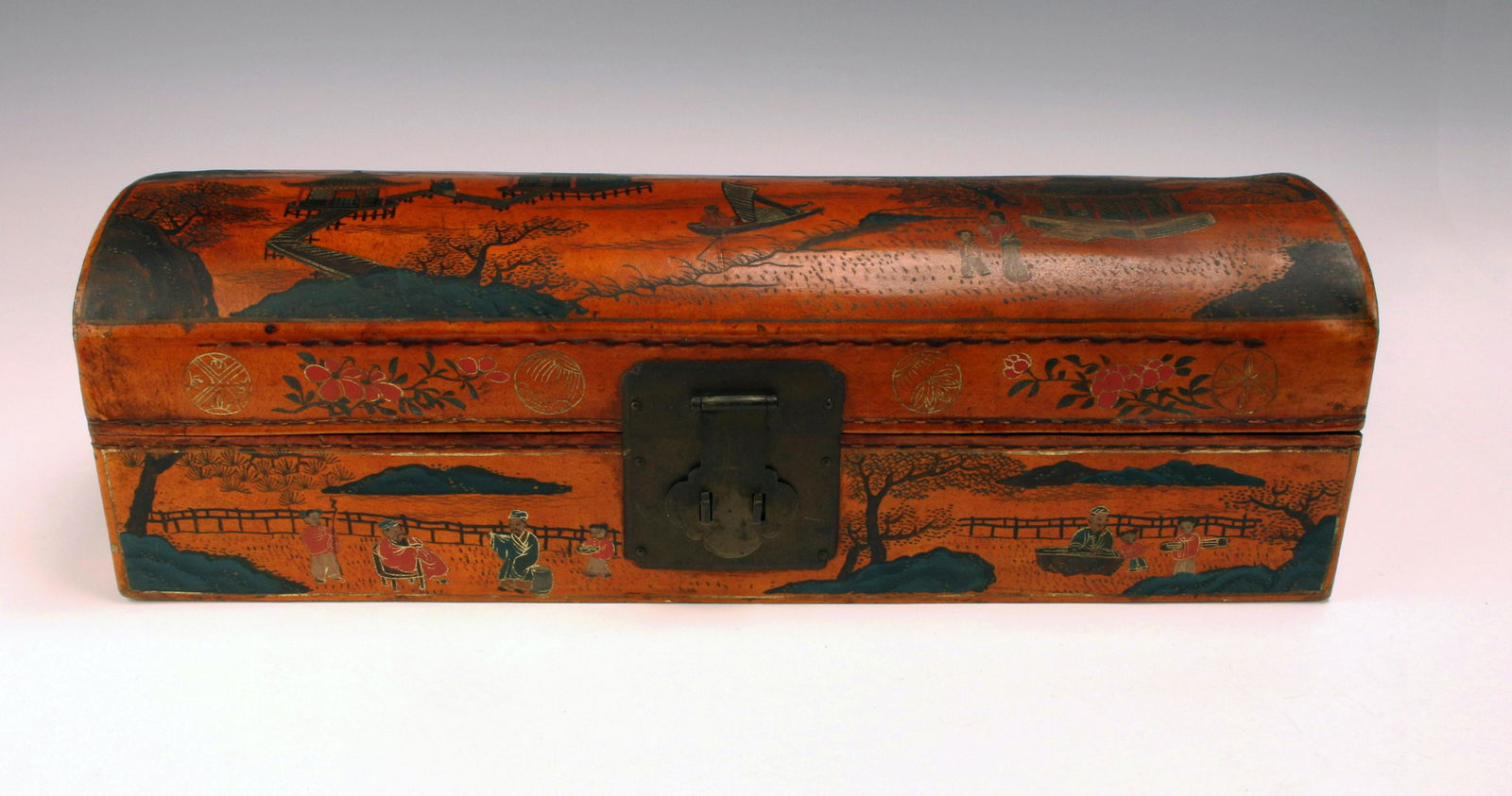 ANTIQUE CHINESE DOCUMENT CALLIGRAPHY BOX (1 of 10)