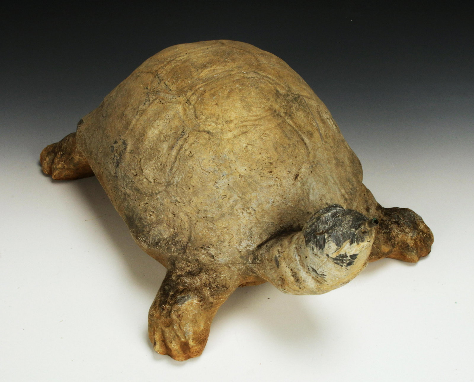 VINTAGE ENGLISH LEAD BOX TURTLE GARDEN ORNAMENT (1 of 5)