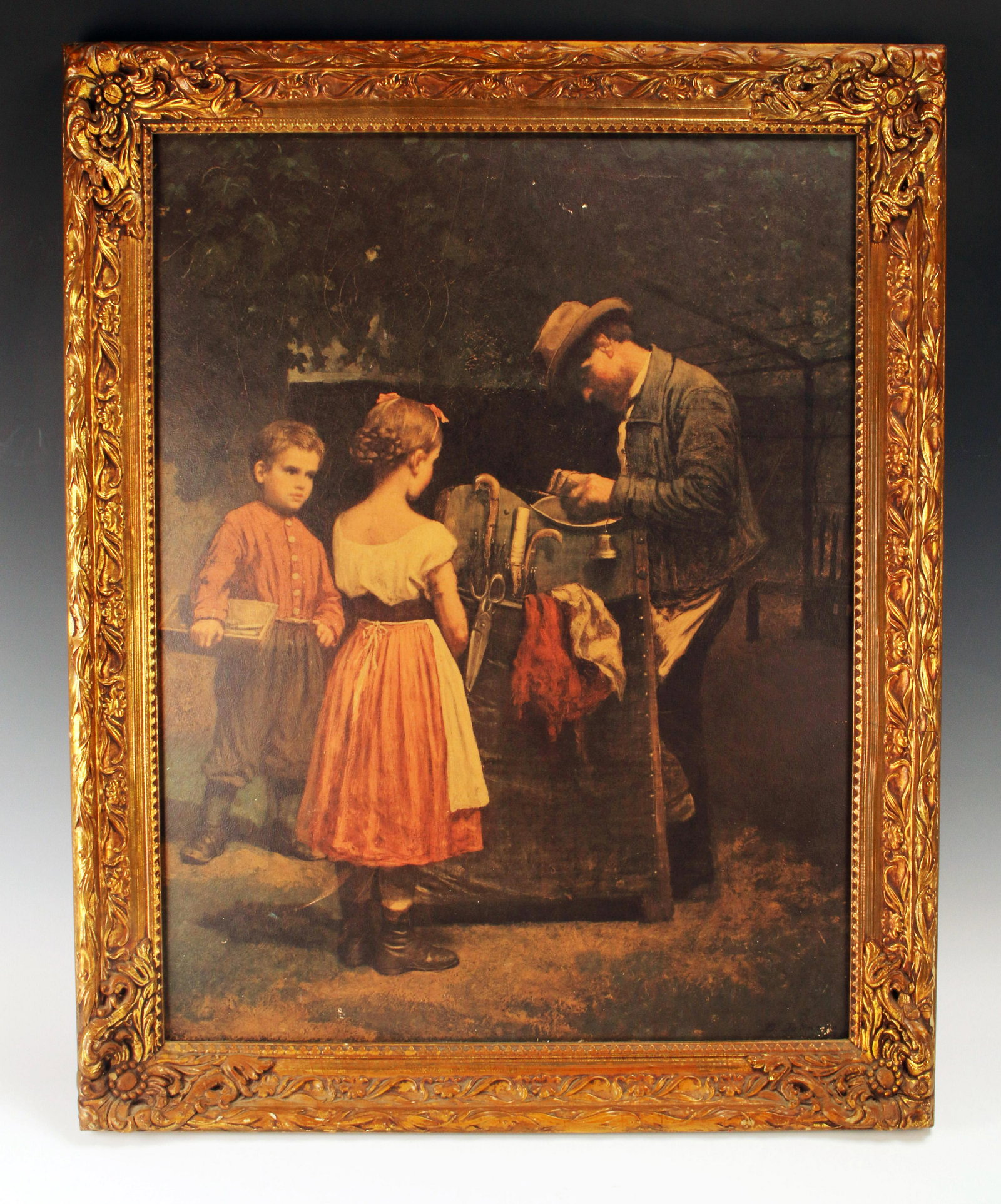 EASTMAN JOHNSON'S "THE SCISSORS GRINDER" PRINT (1 of 6)