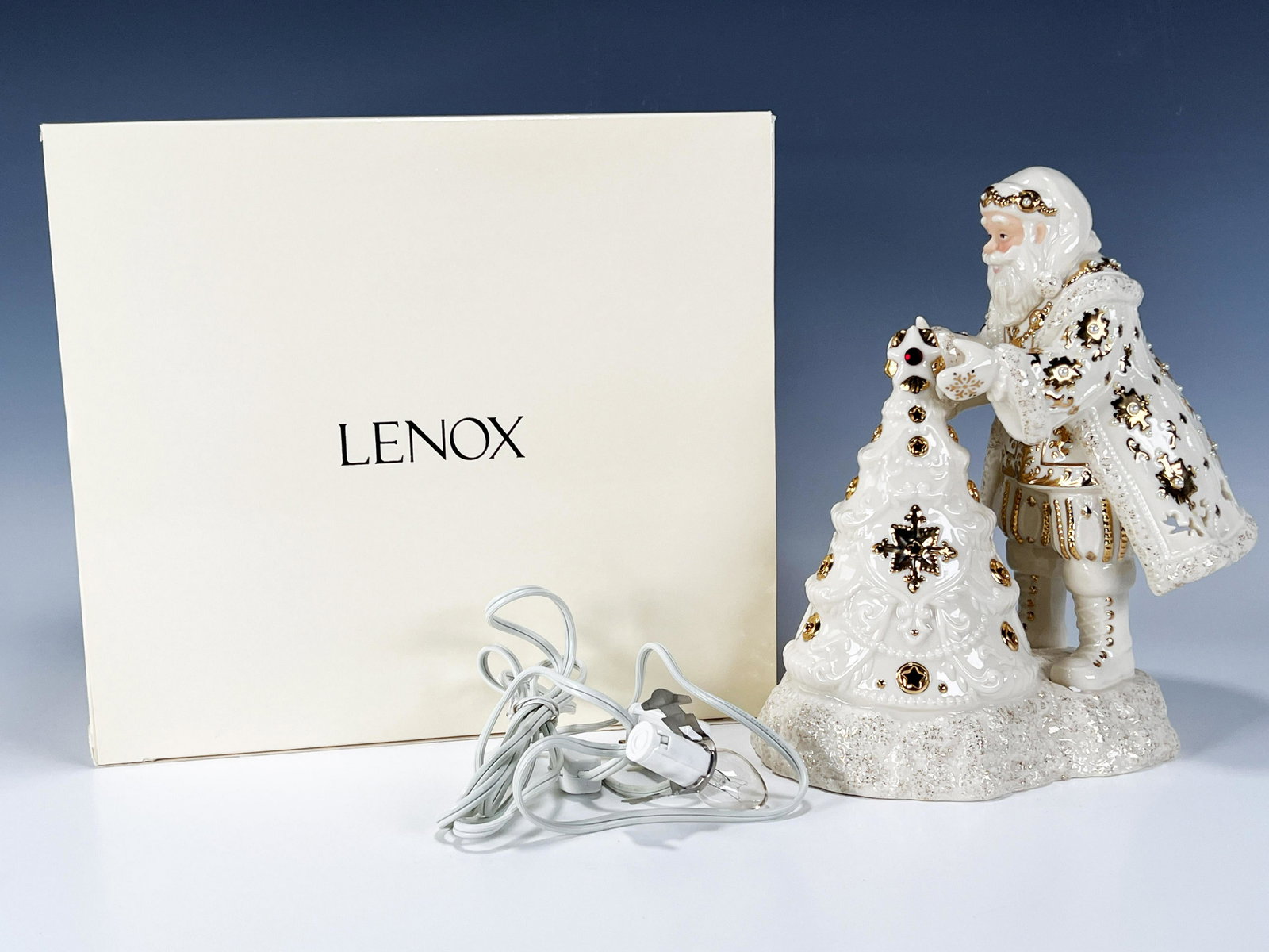 LENOX NIGHT LIGHT SANTA NIB: LENOX NIGHT LIGHT SANTA NIB Lenox Night Light Santa NIB 9 1/4" X 9" Shipping: Shipping and handlin