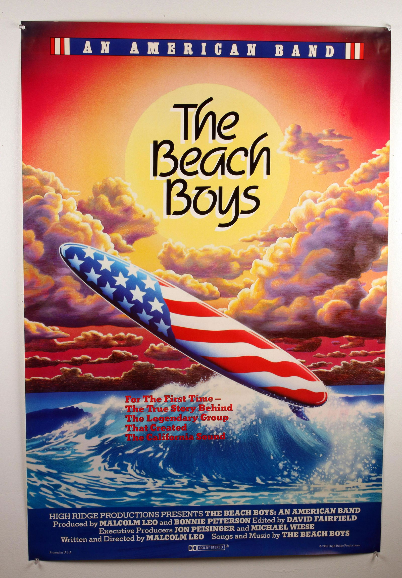 BEACH BOYS: AN AMERICAN BAND POSTER 1985 (1 of 2)