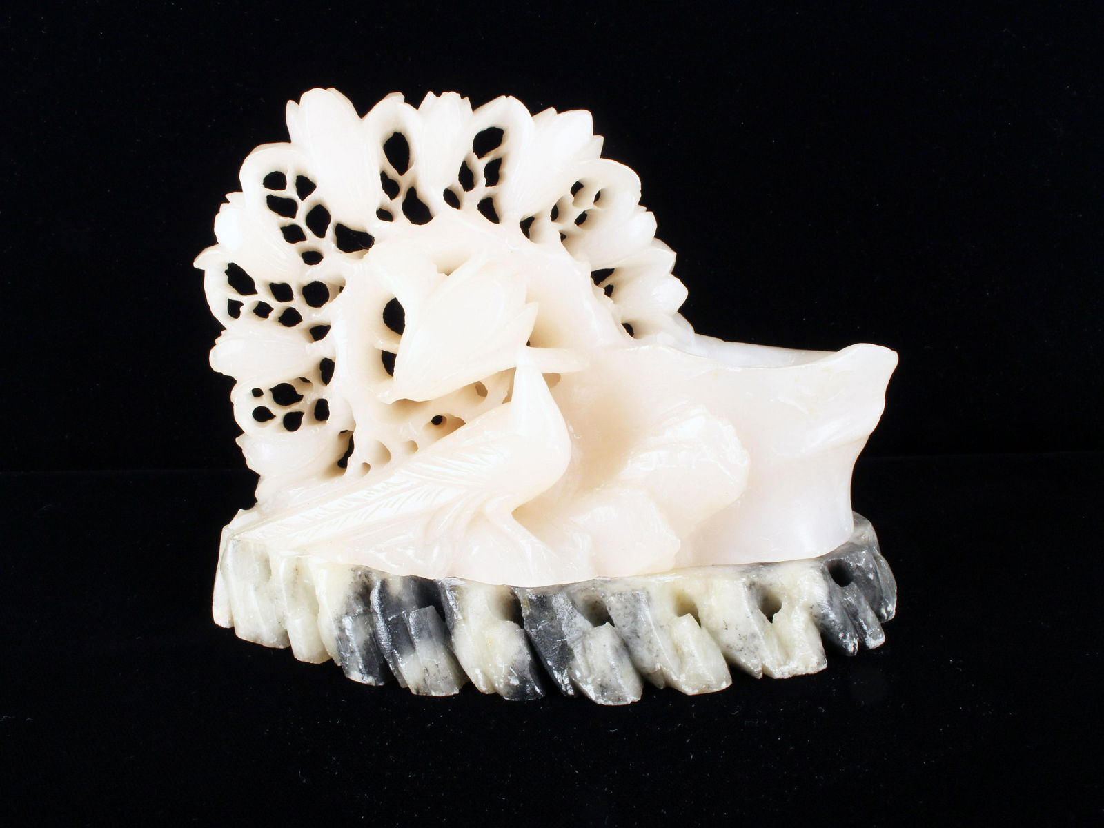 CARVED & PIERCED FLORAL BRUSH WASHER (1 of 6)