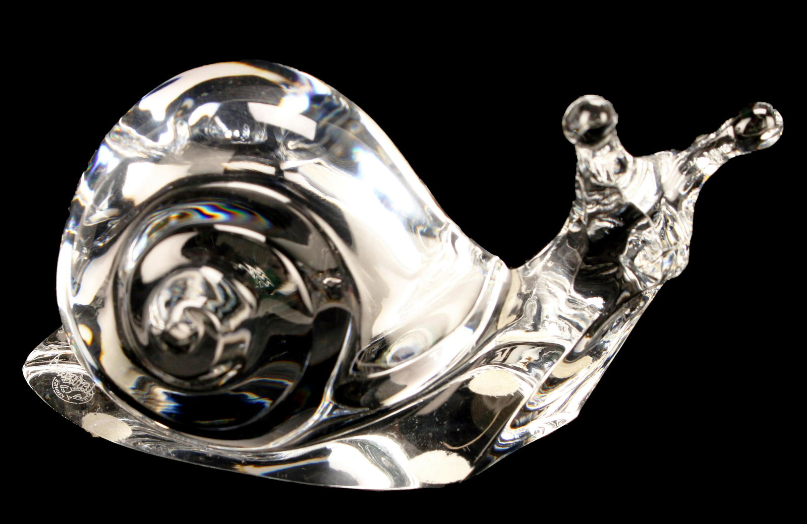 BACCARAT CRYSTAL SNAIL PAPERWEIGHT (1 of 4)