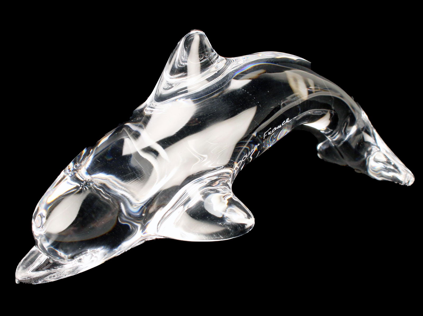 DAUM CRYSTAL LEAPING DOLPHIN (1 of 4)