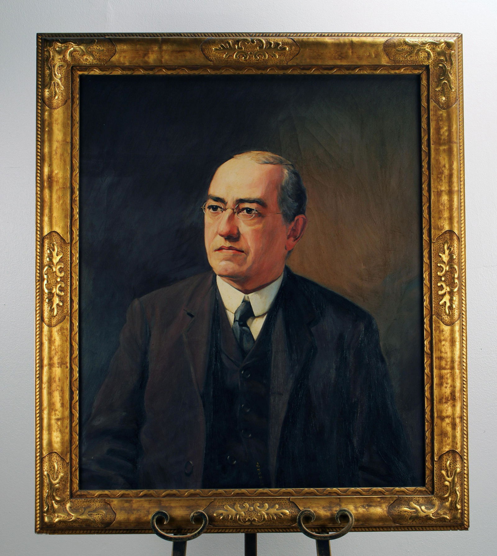ANTIQUE GEORGE W. BLABON PORTRAIT OIL ON CANVAS (1 of 8)