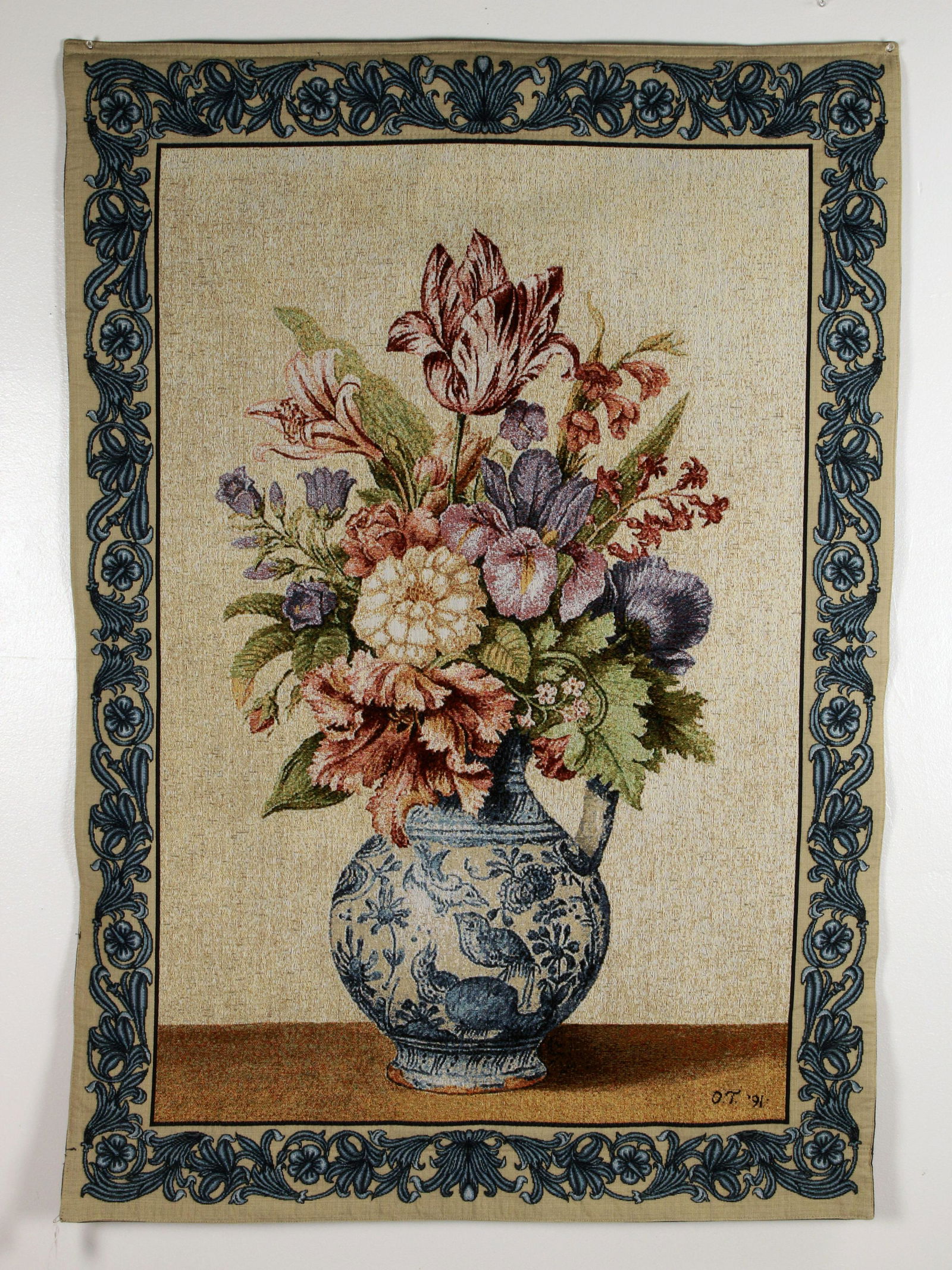 WOVEN FLORAL TAPESTRY (1 of 5)